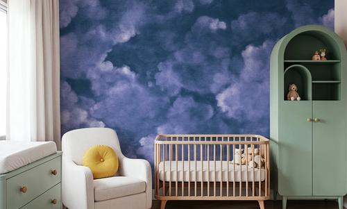 Painted Dreamy Clouds, Purple