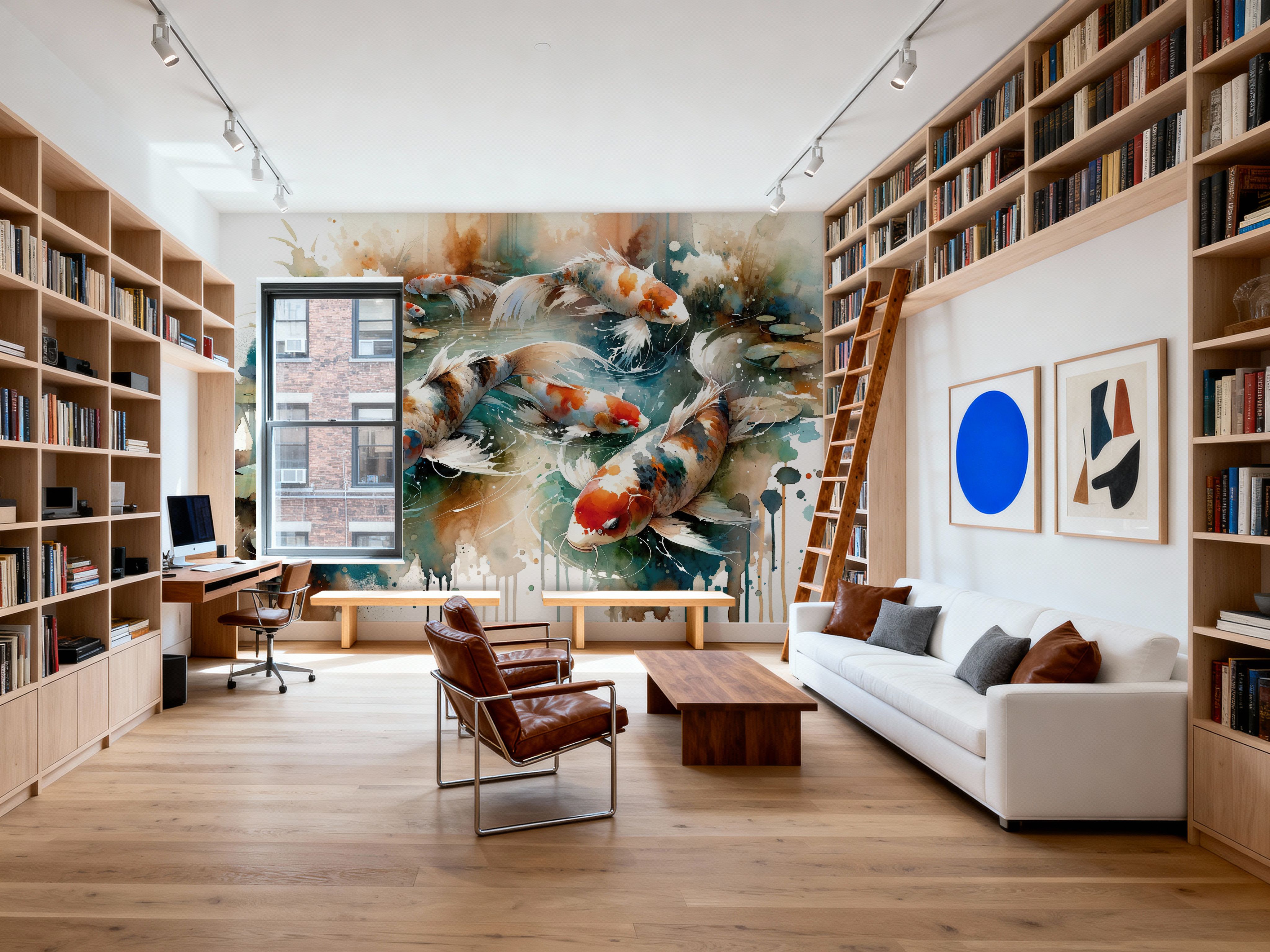 Koi Fishes in Watercolor