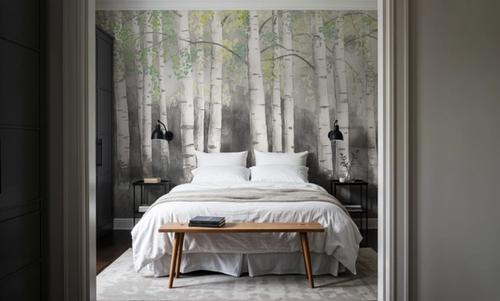 Soft Birches Charcoal