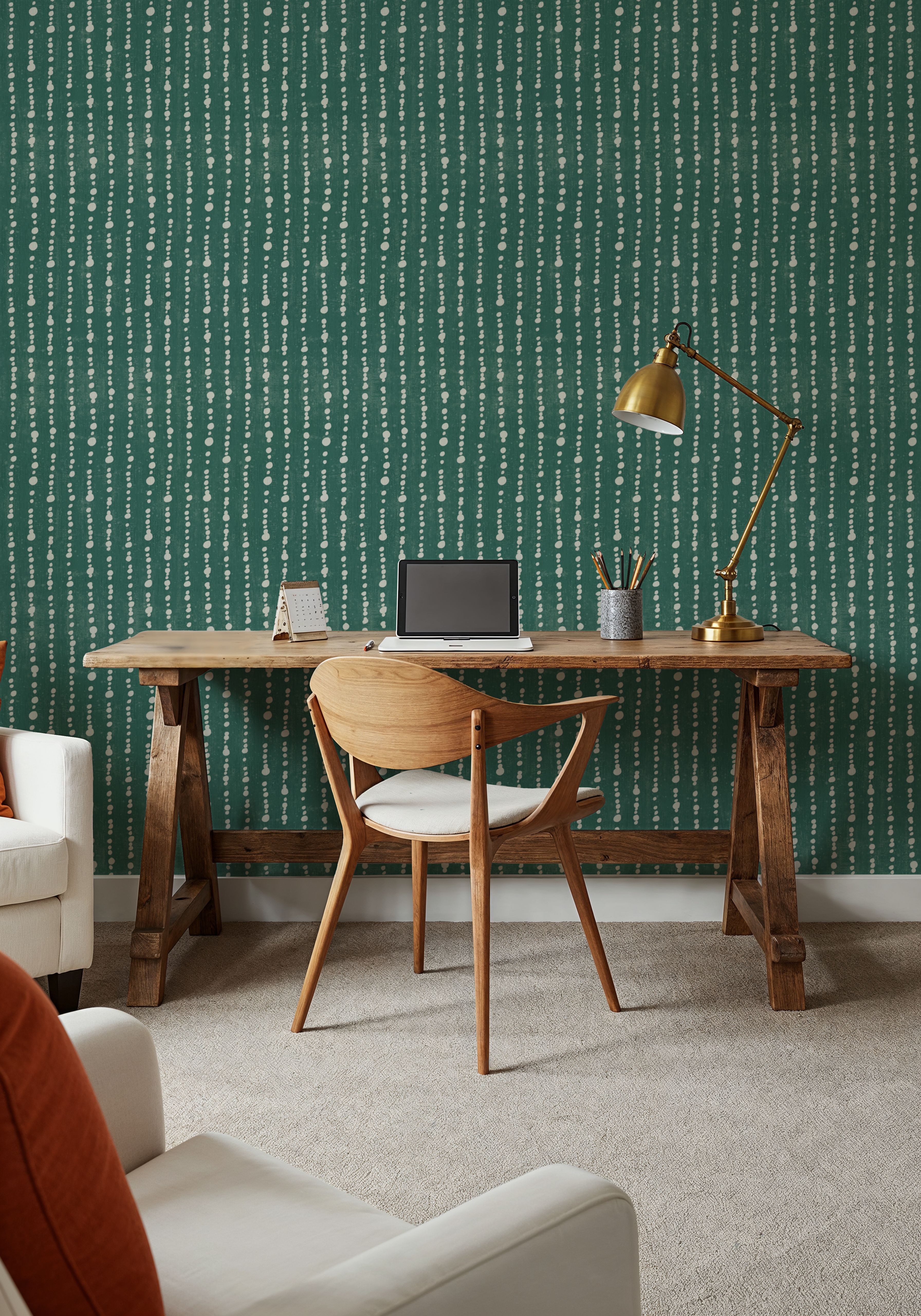 Woodland Drops Tropical Green