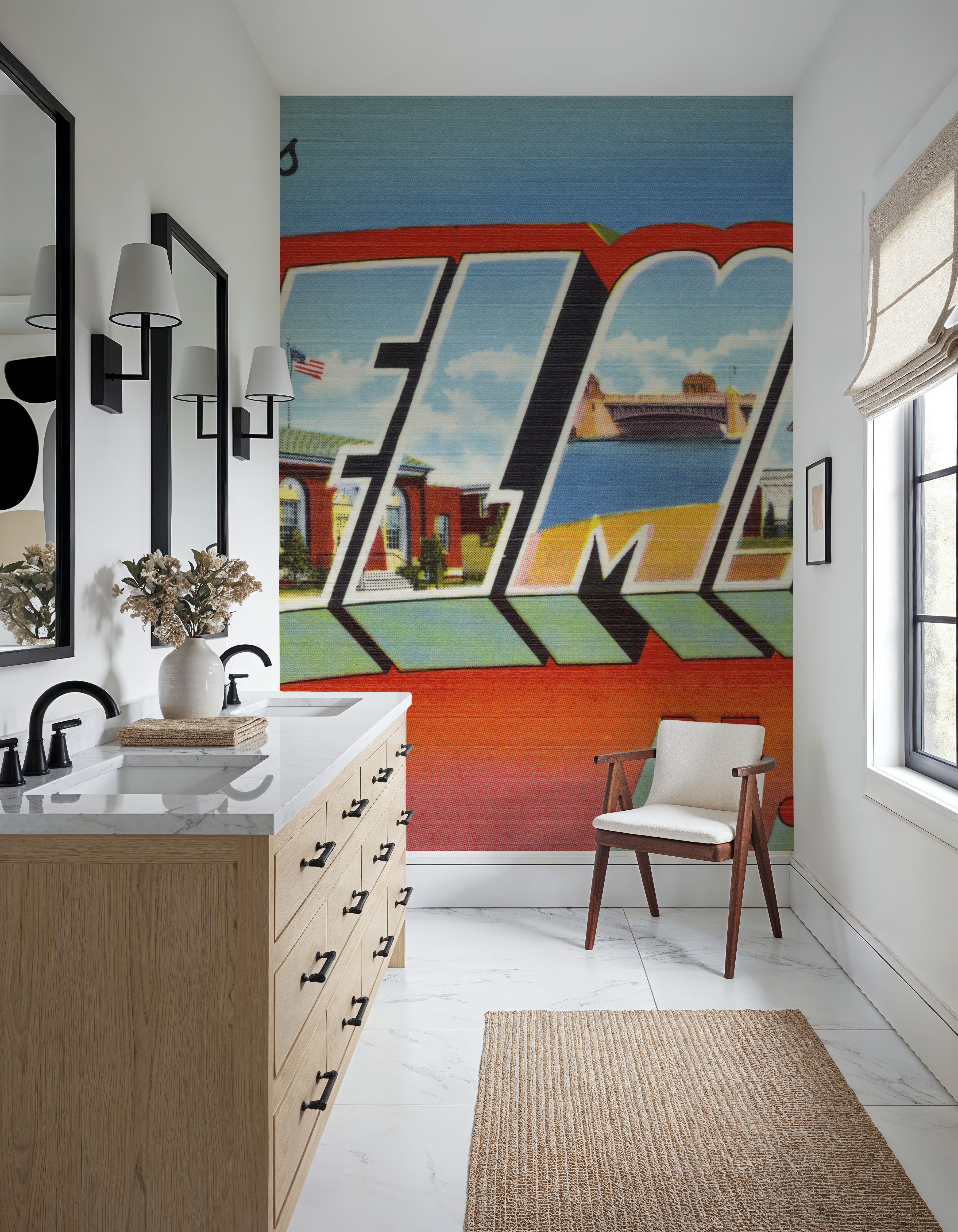 Greetings from Belmar - Screenprint Postcard