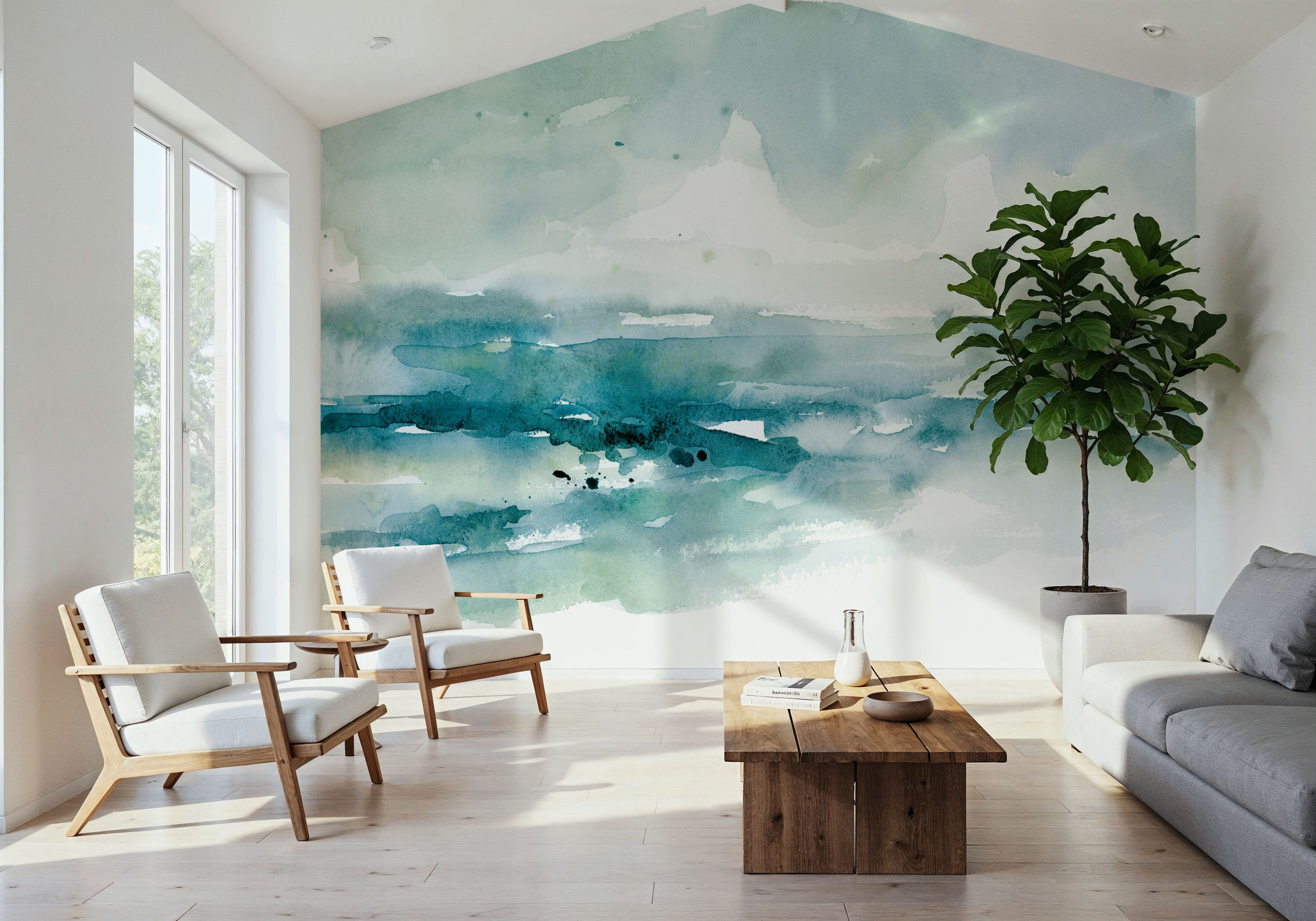 Breezy Blues, Behang