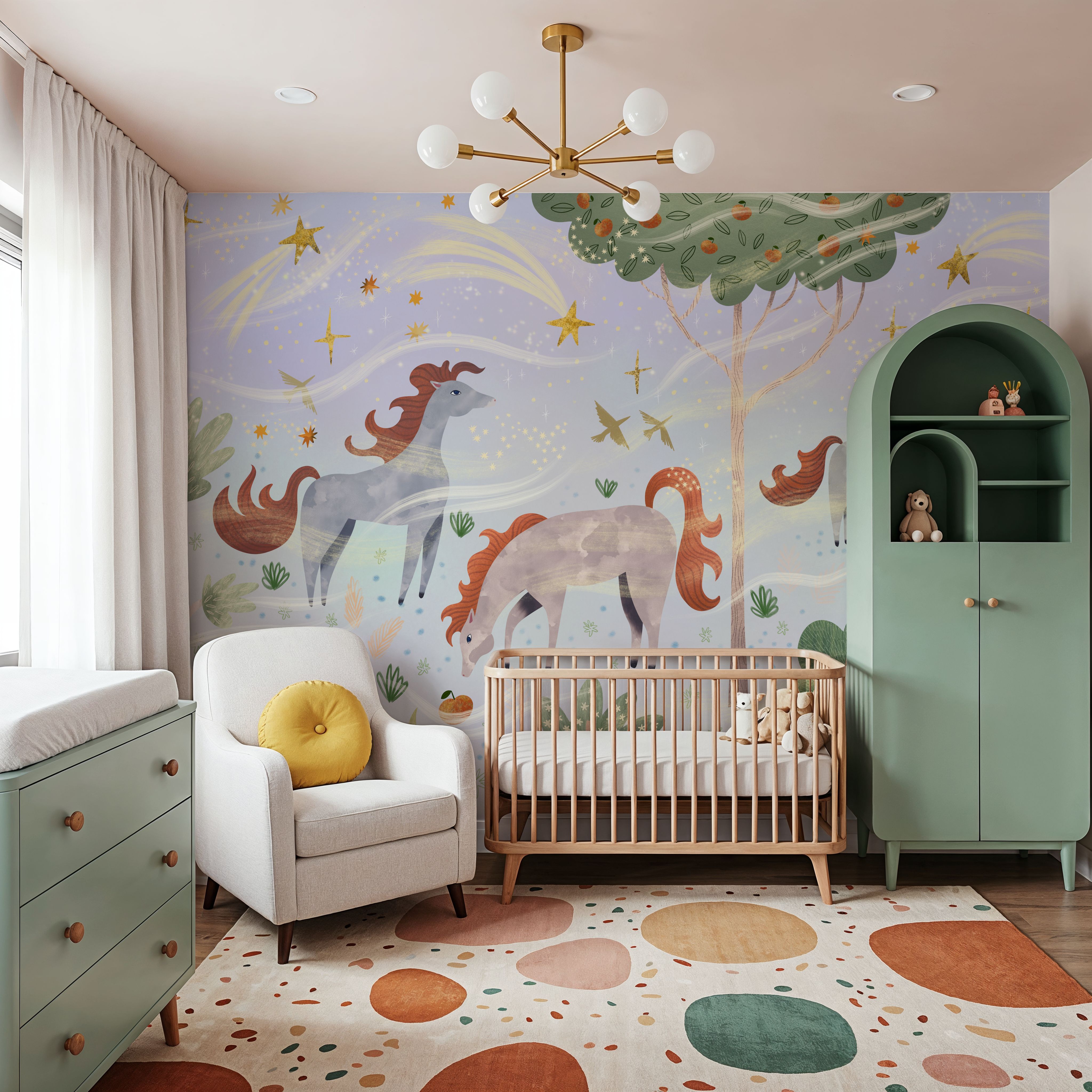 Enchanted Horses, Ice Blue