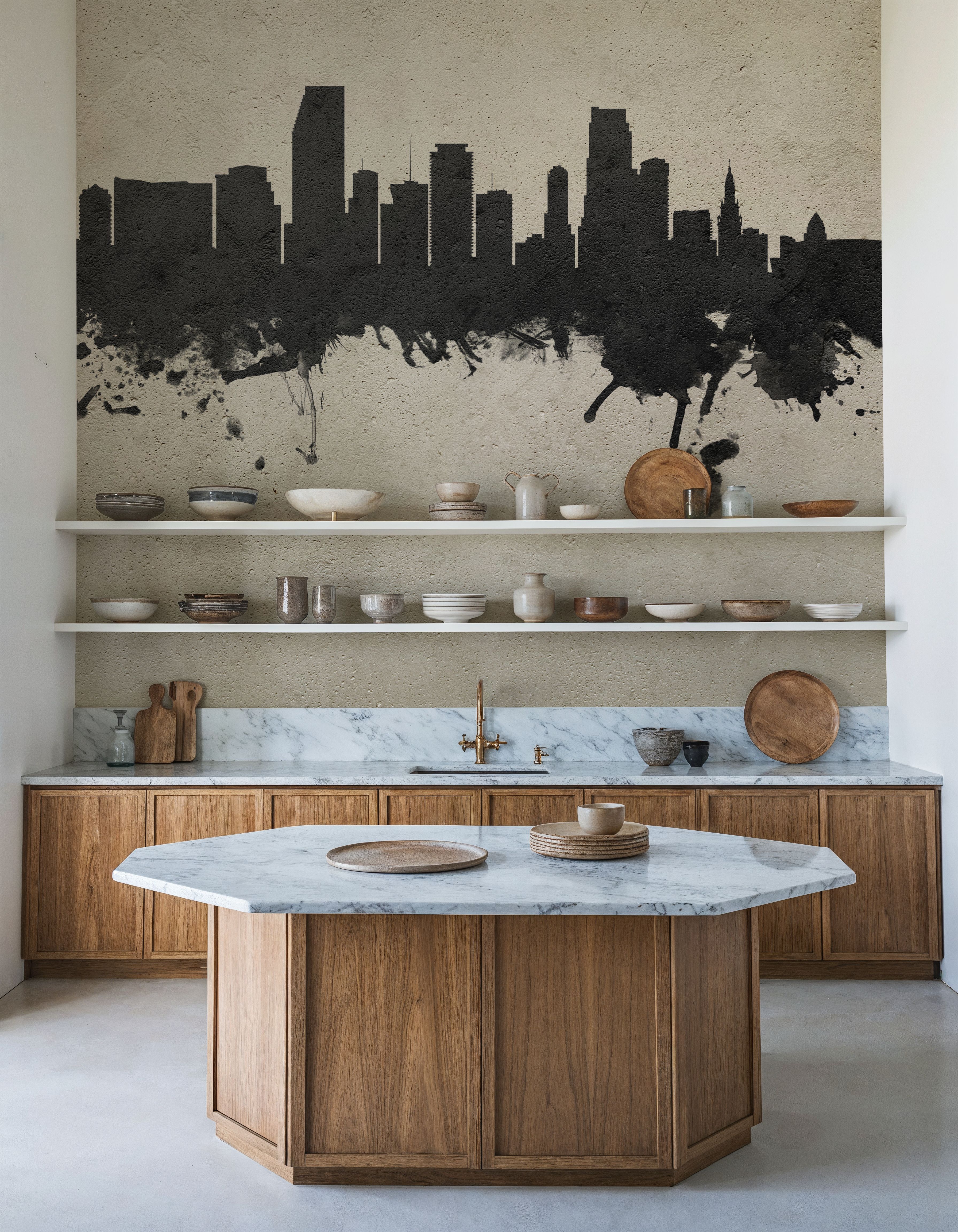 Miami Florida Skyline Concrete