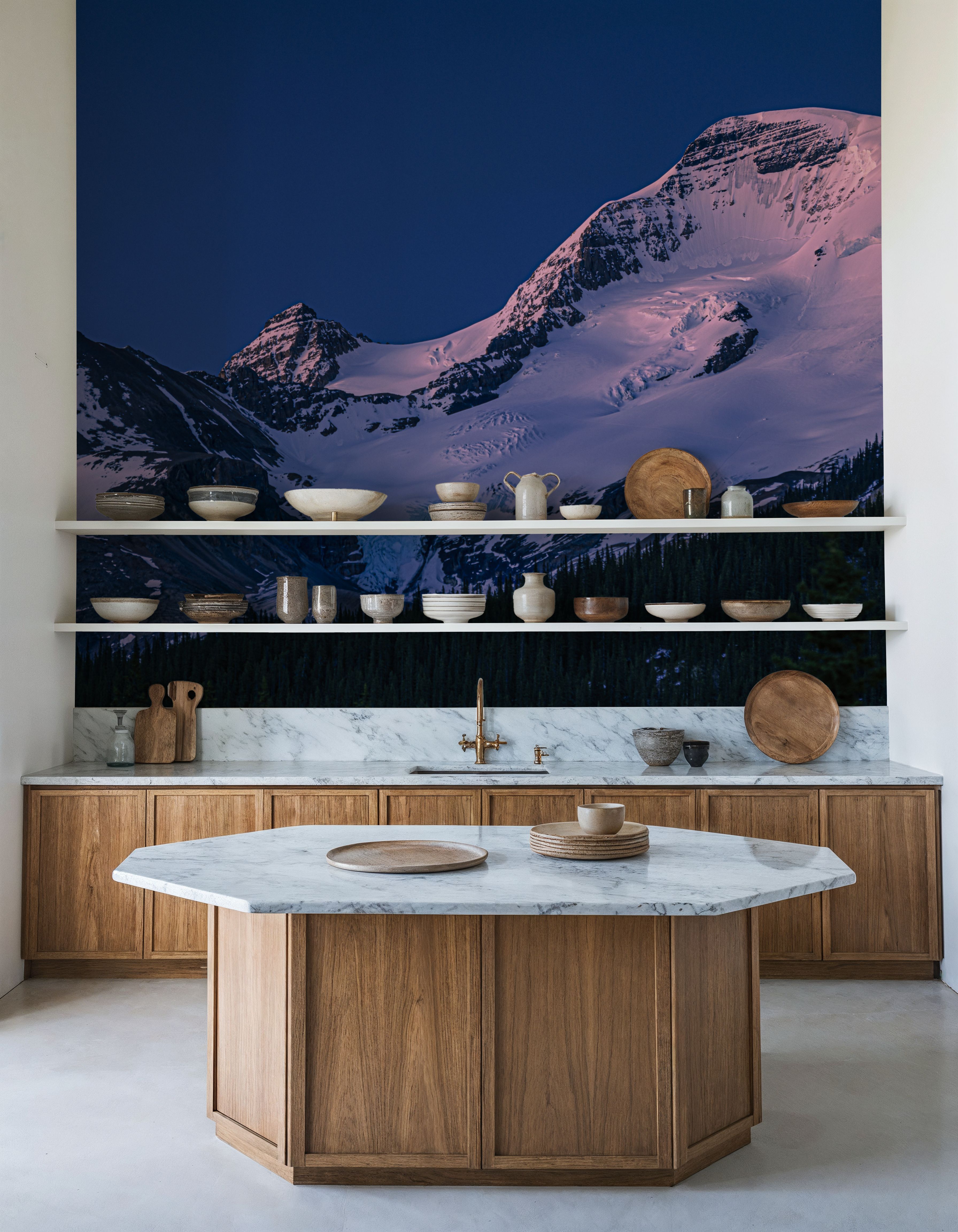 Mount Athabasca Moon