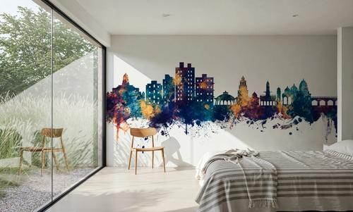 Nashik India Skyline Blue & Bronze