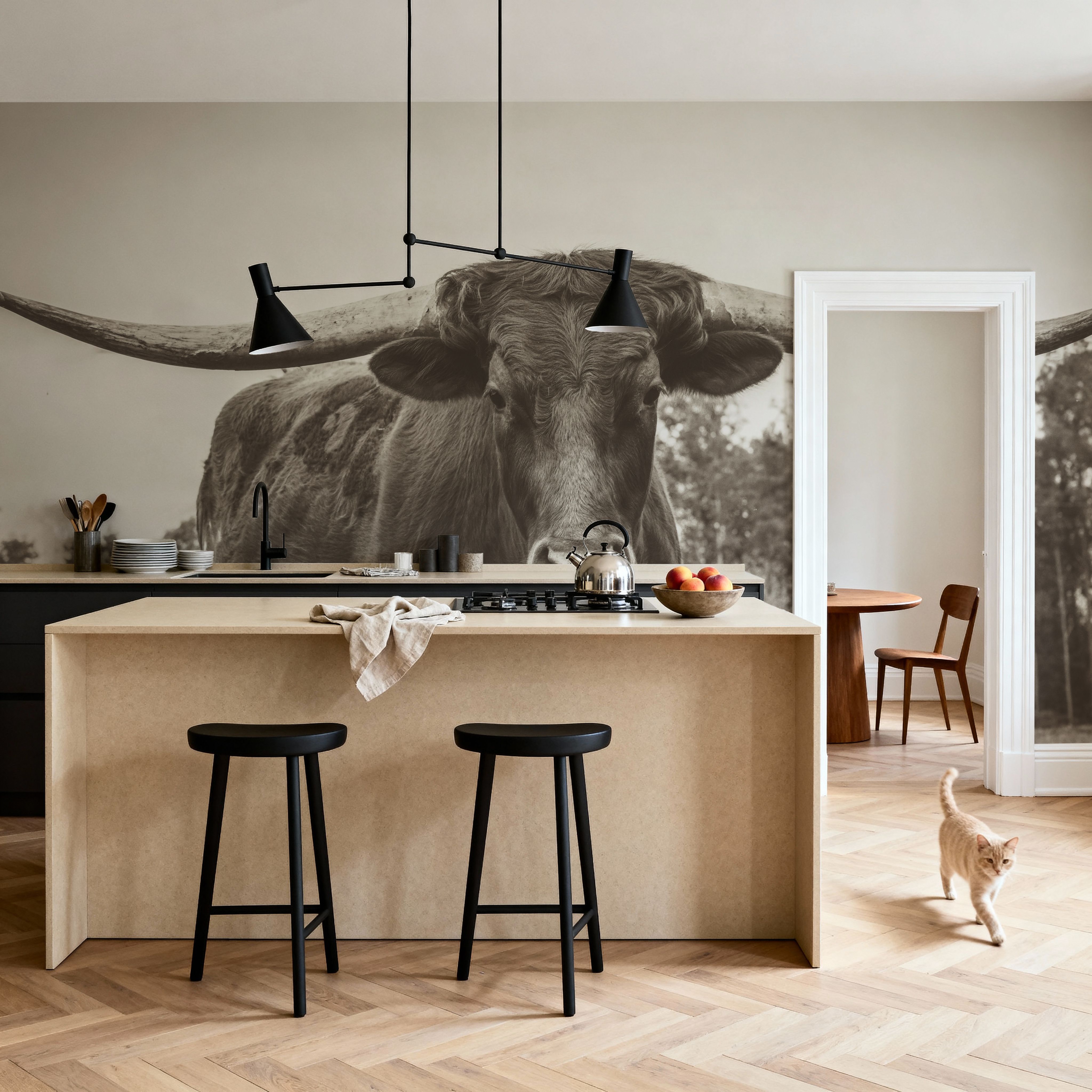 Longhorn Pastures Sepia