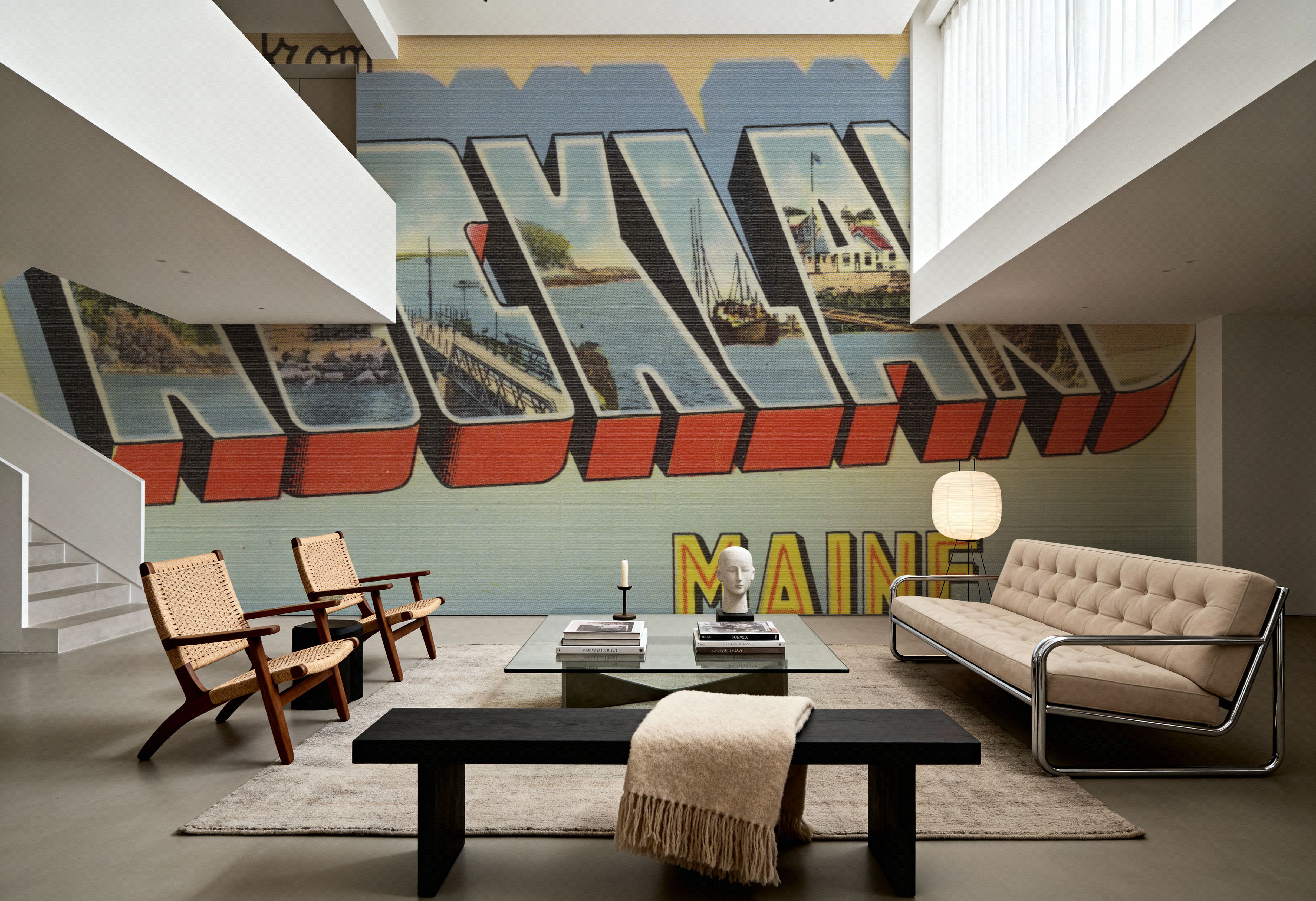 Greetings from Rockland - Screenprint Postcard, Behang