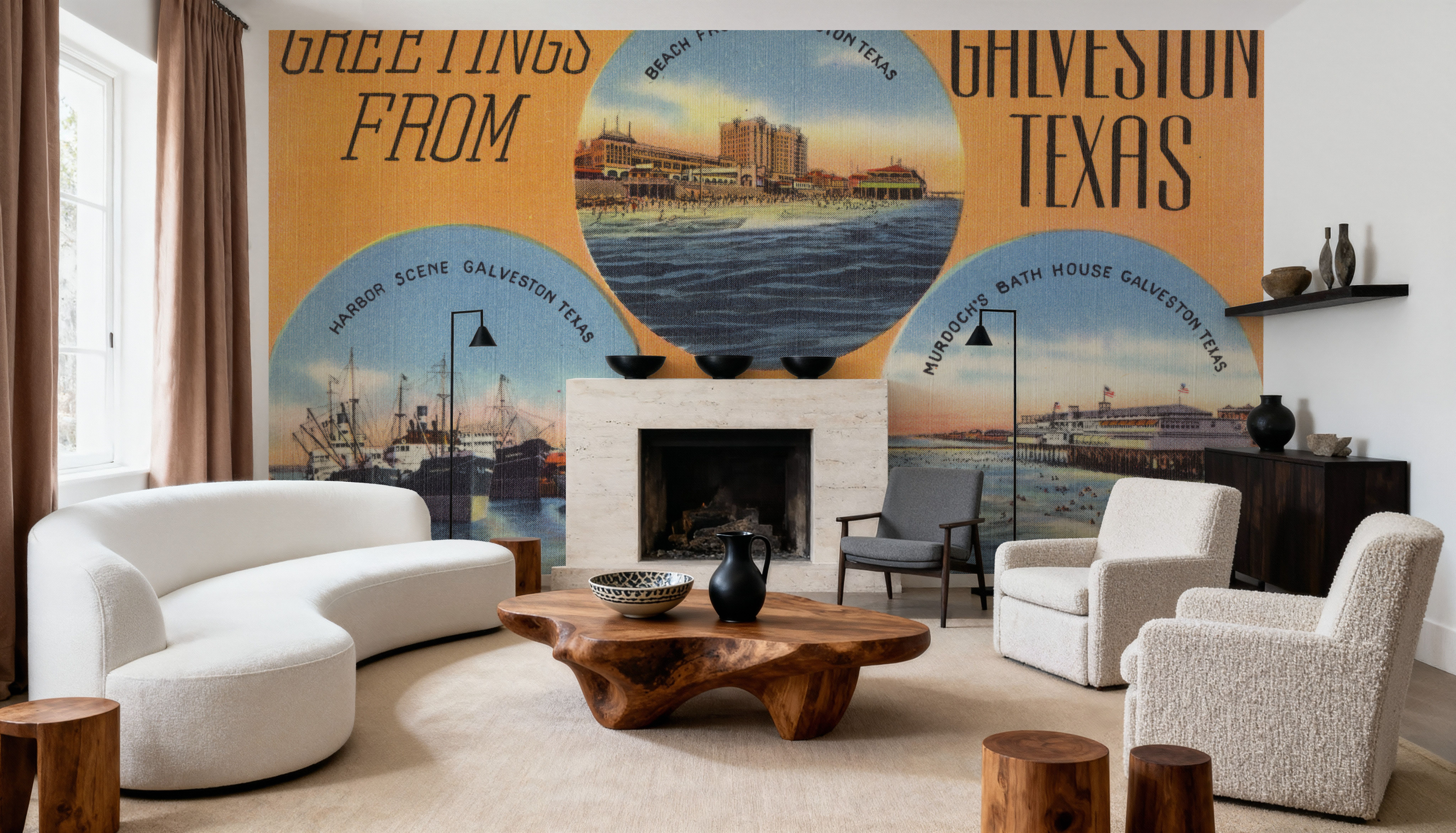 Greetings from the Gulf of Mexico - Screenprint Postcard