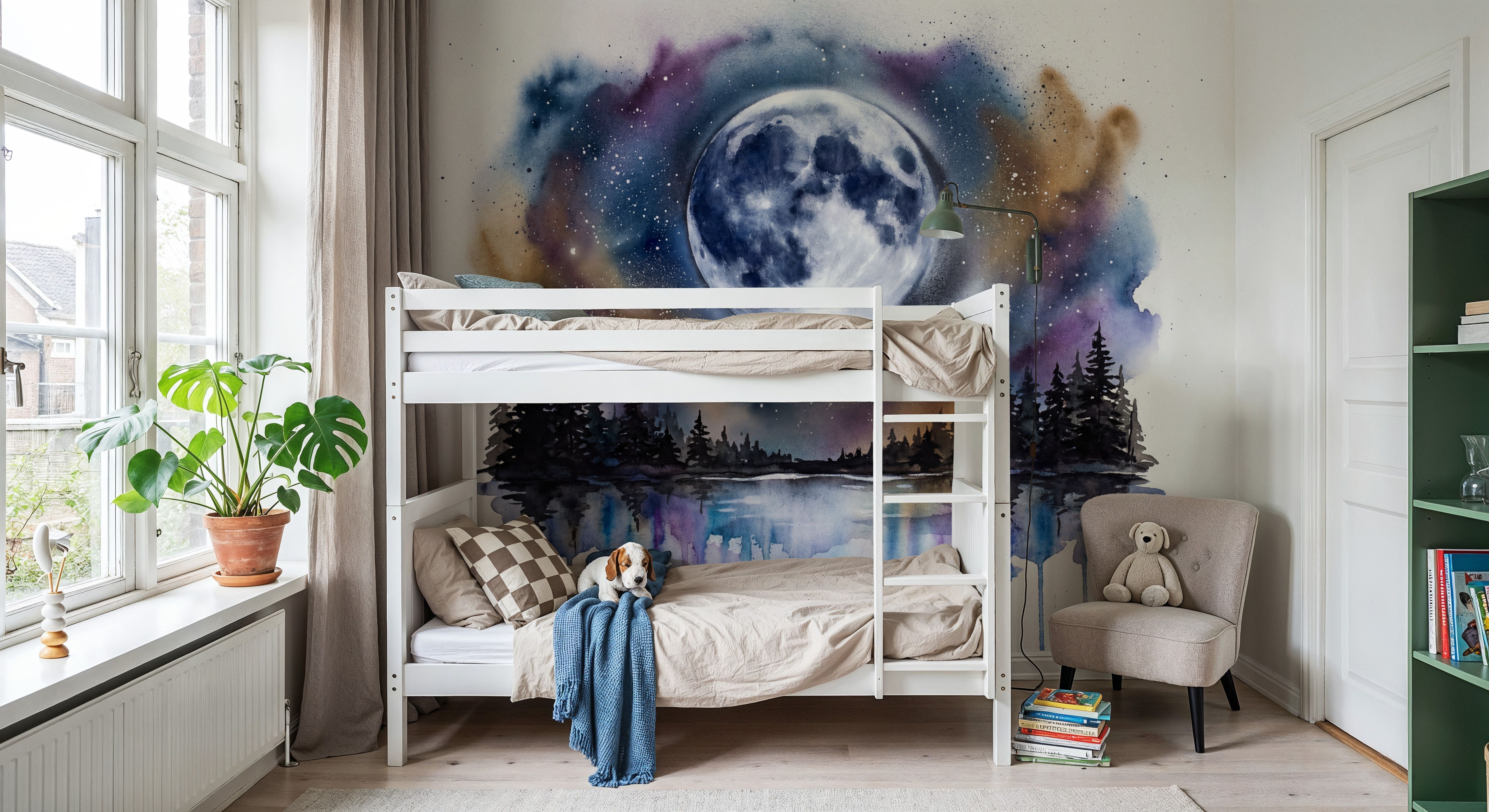 Forest Lake II - Powerful Moon Series, Tapete