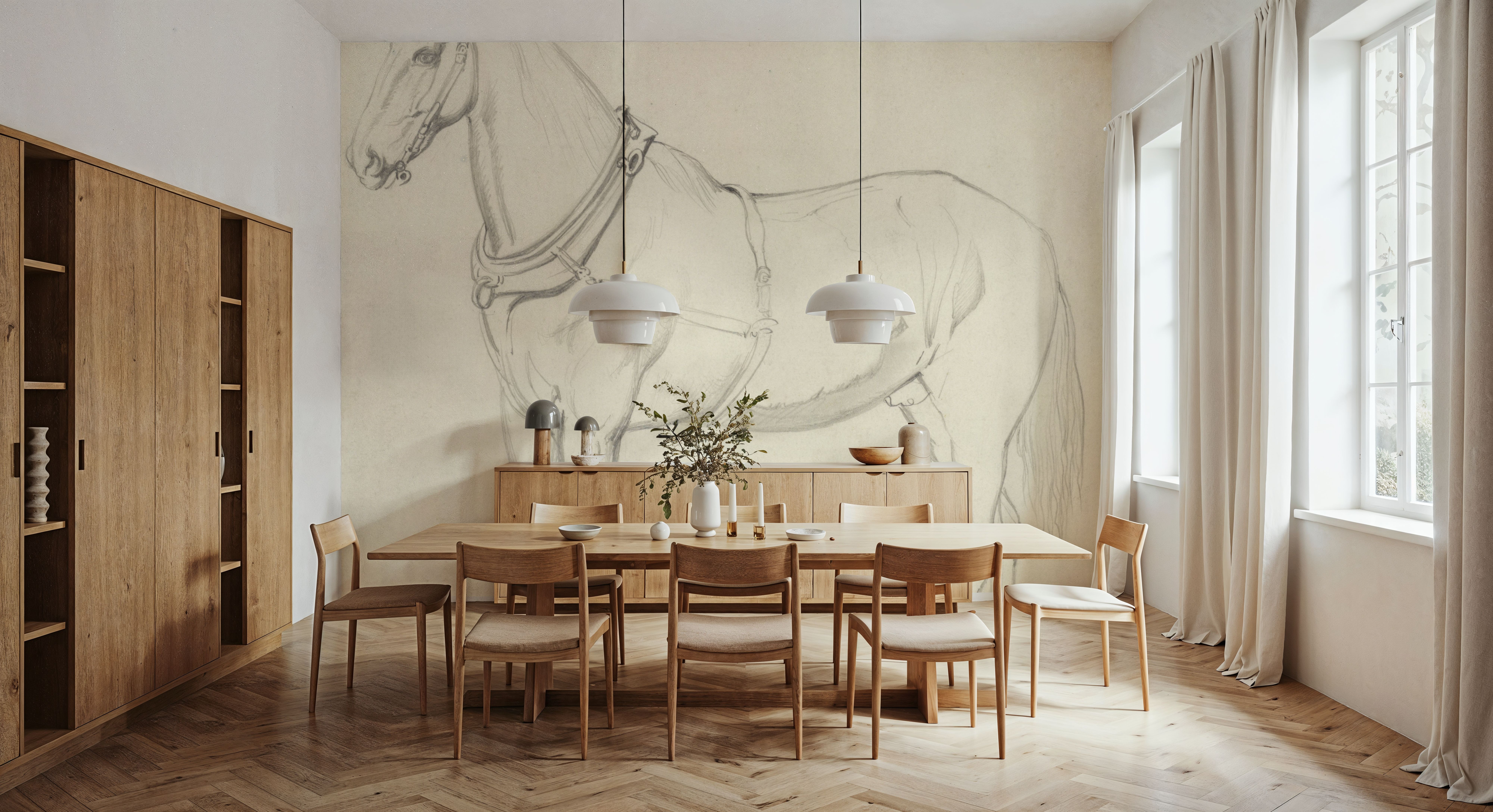 Horse Standing to the Left