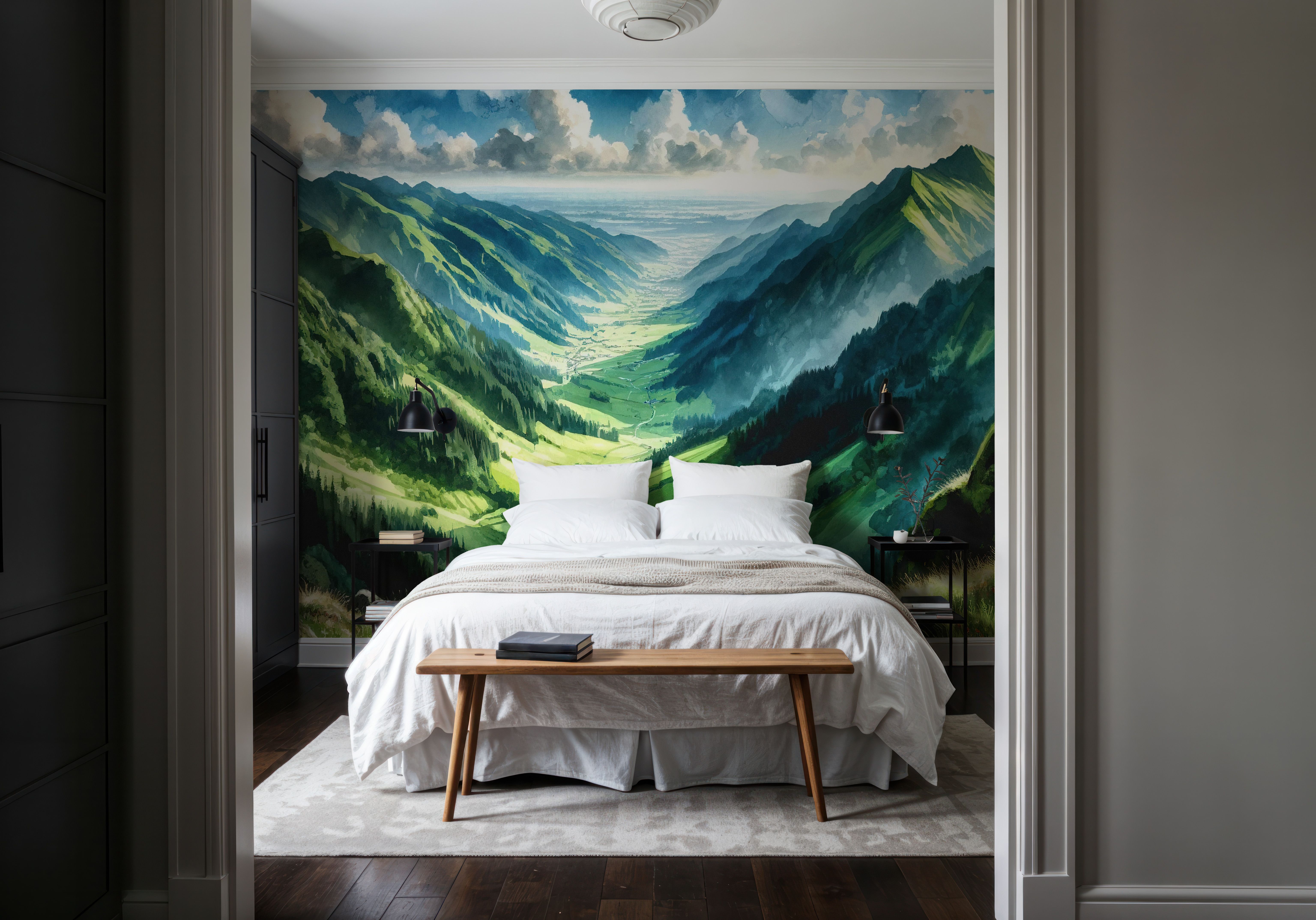 Expansive Mountain Valley Landscape