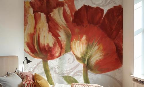 Spring Tulips Red I