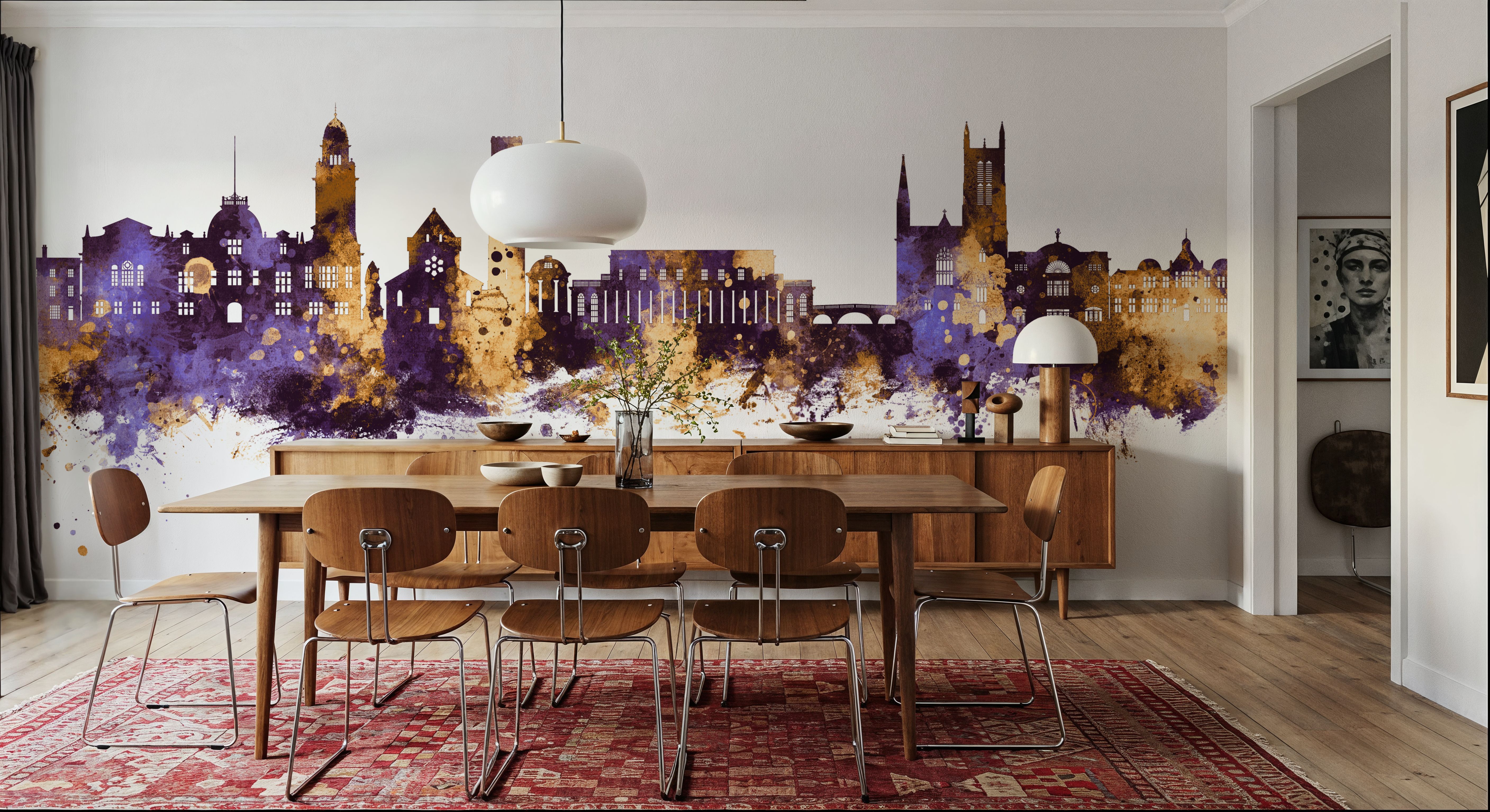 Royal Leamington Spa England Purple & Gold