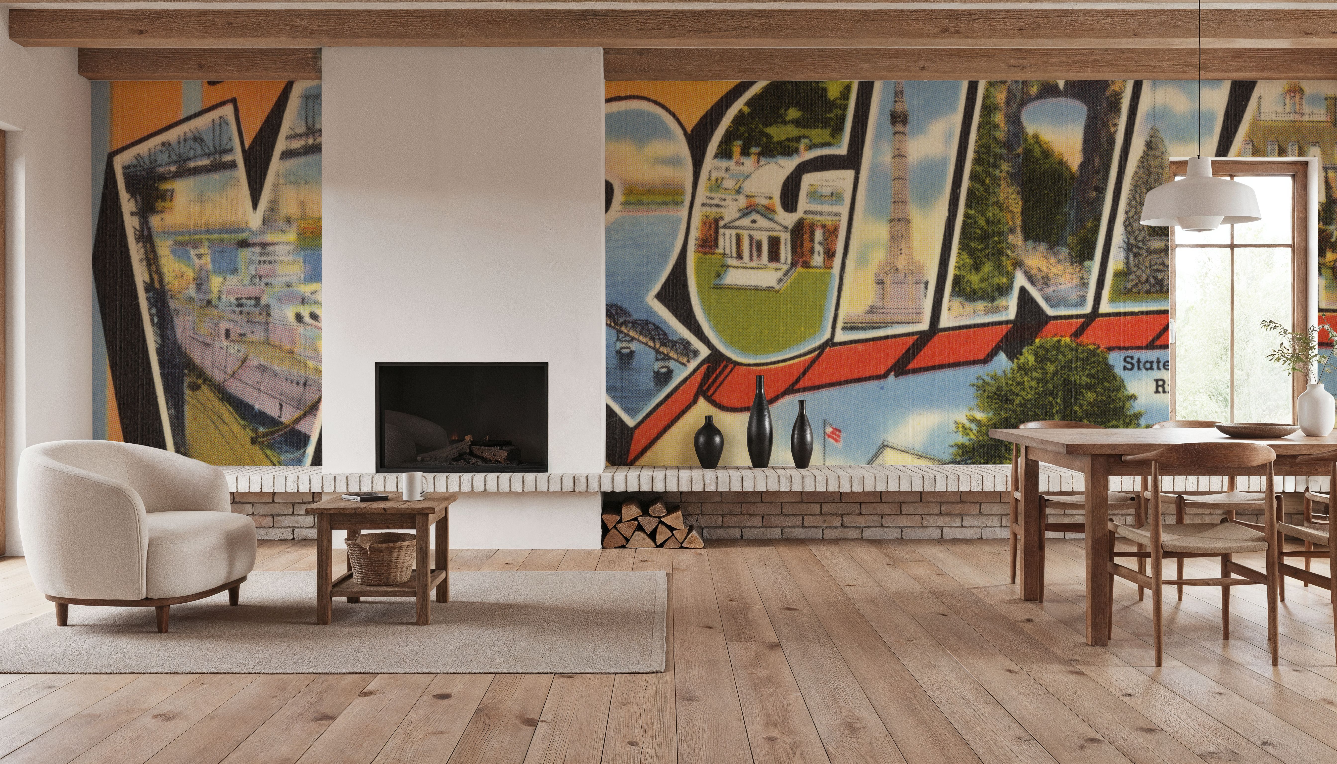 Greetings from Virginia - Screenprint Postcard