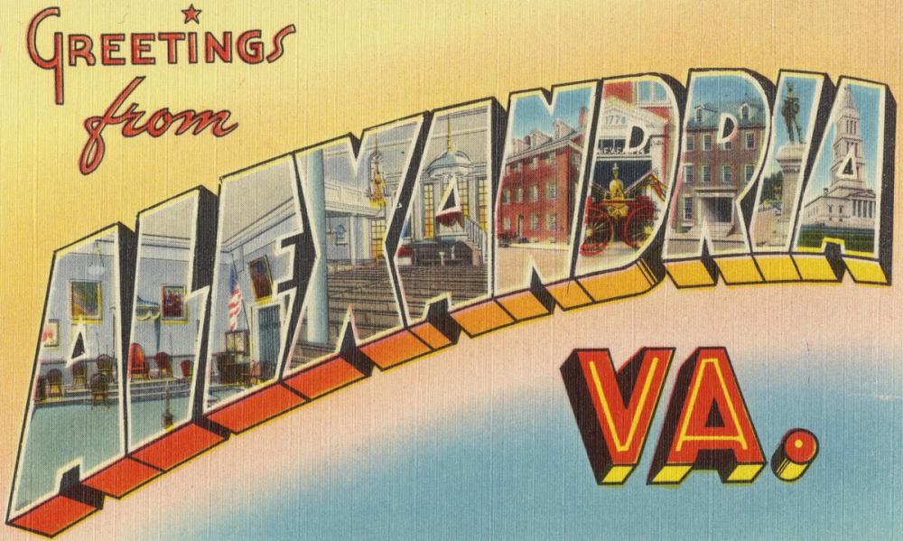 Greetings from Alexandria - Screenprint Postcard