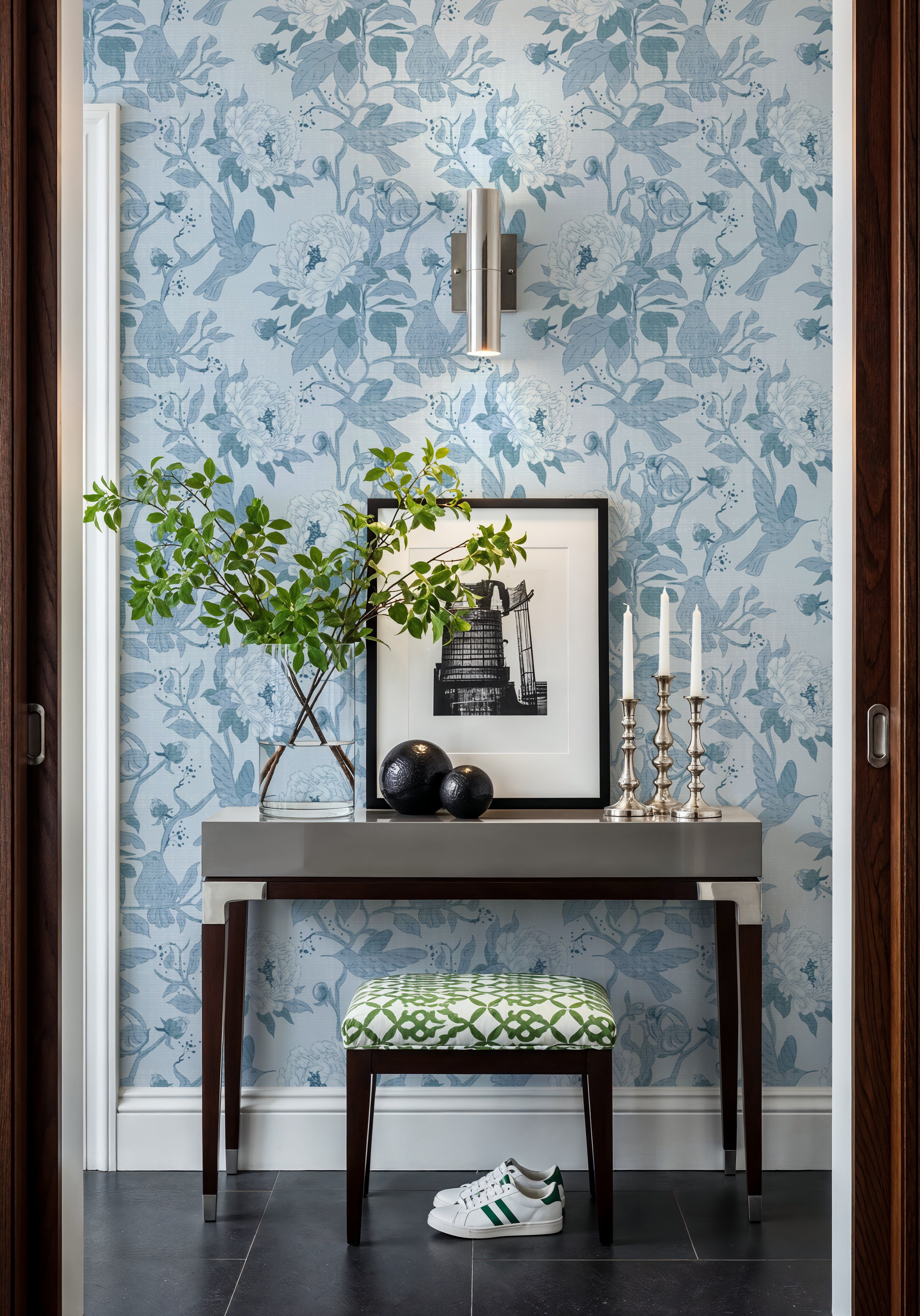 Peony Toile, Sky