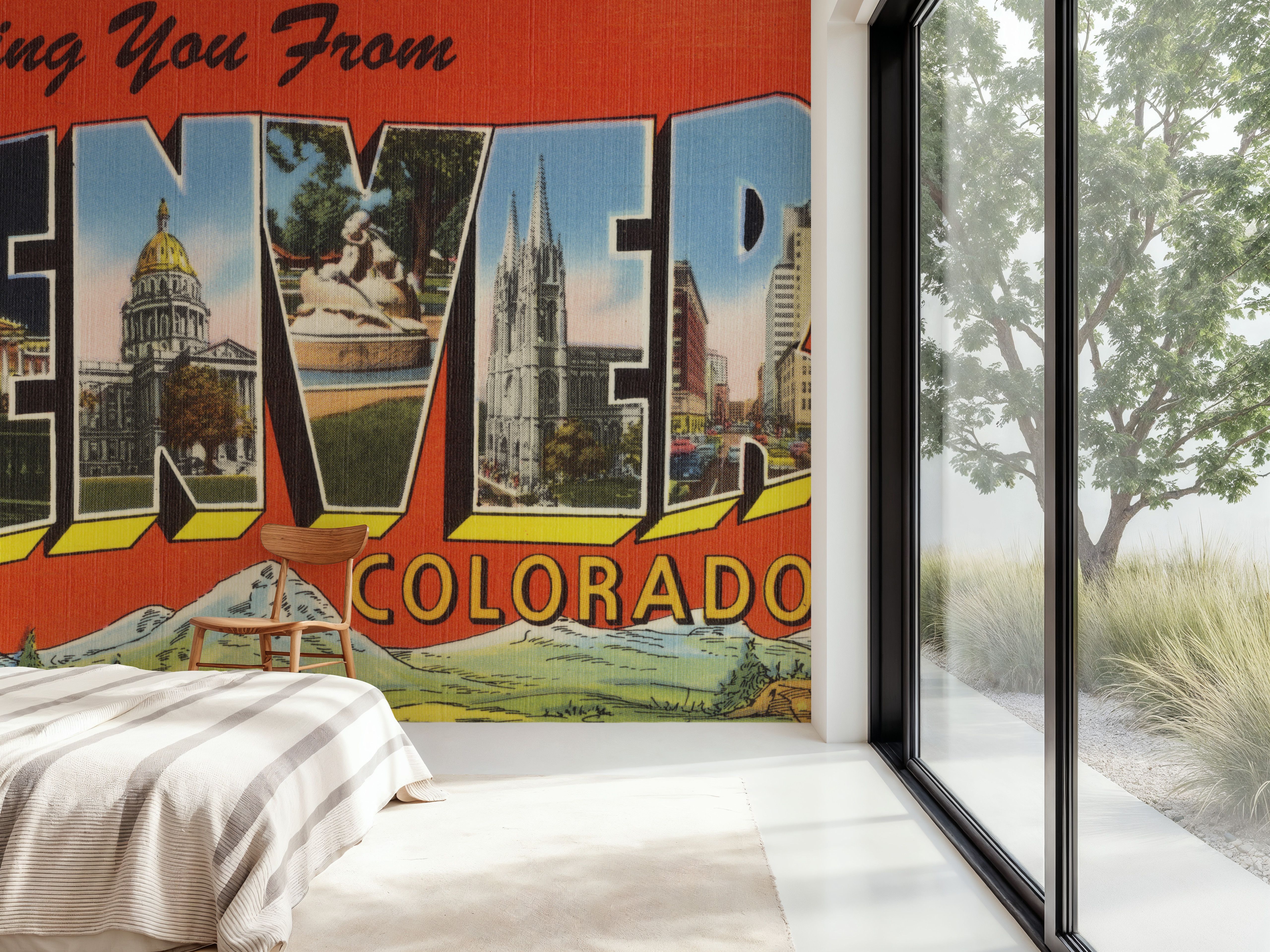 Greetings from Denver - Screenprint Postcard