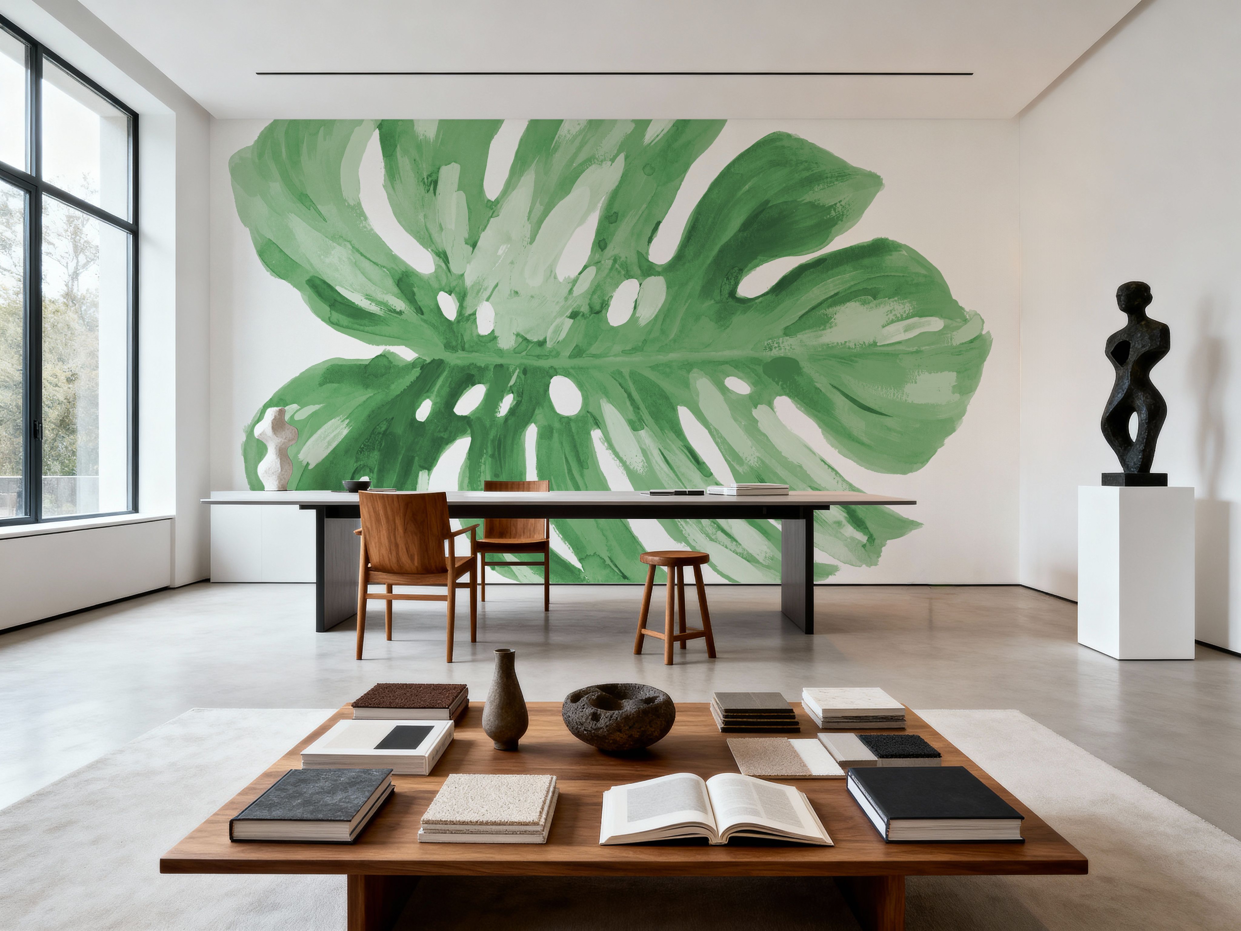 Colorful Tropical Leaf Green I