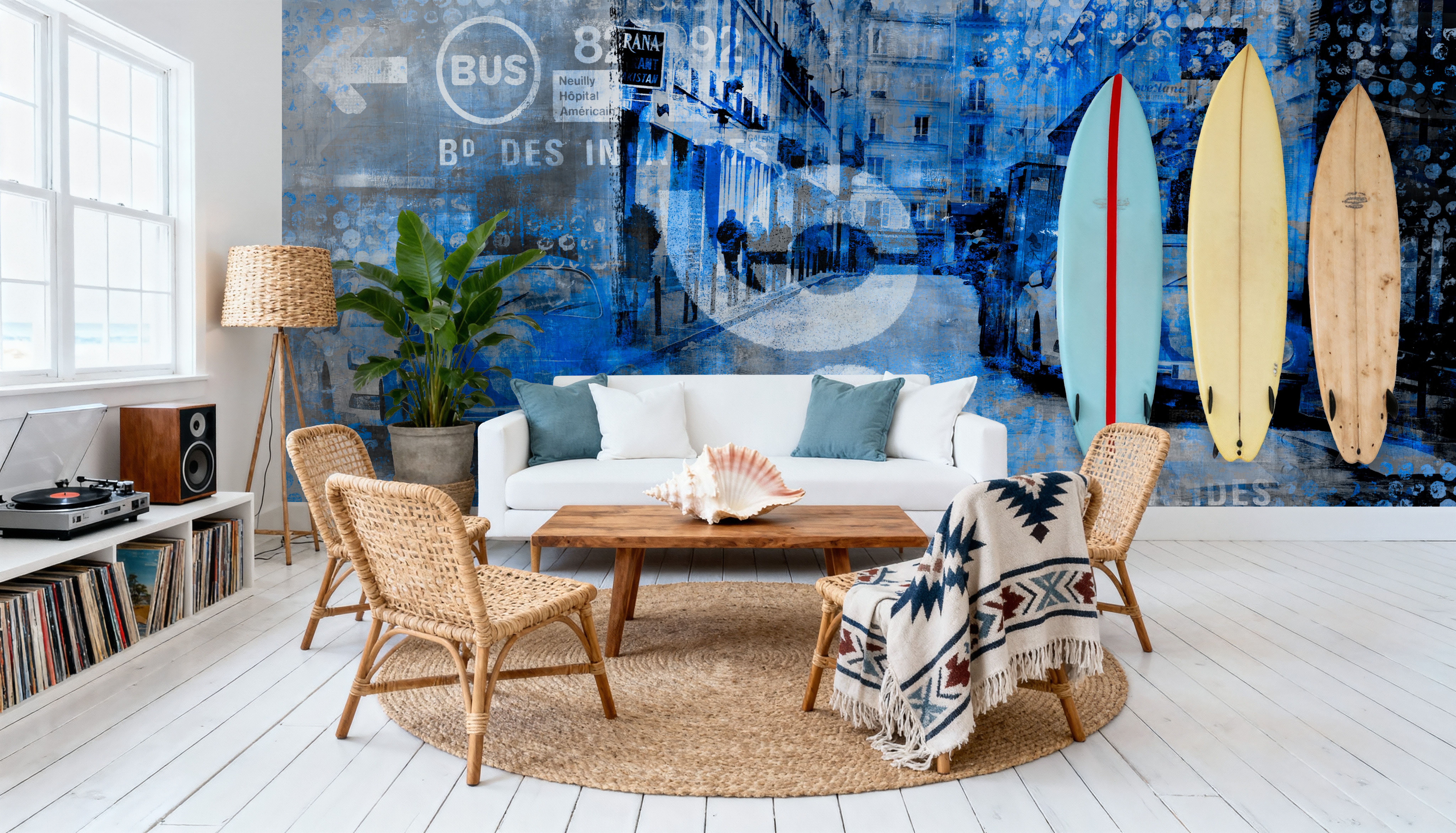 Urban Life. Blue