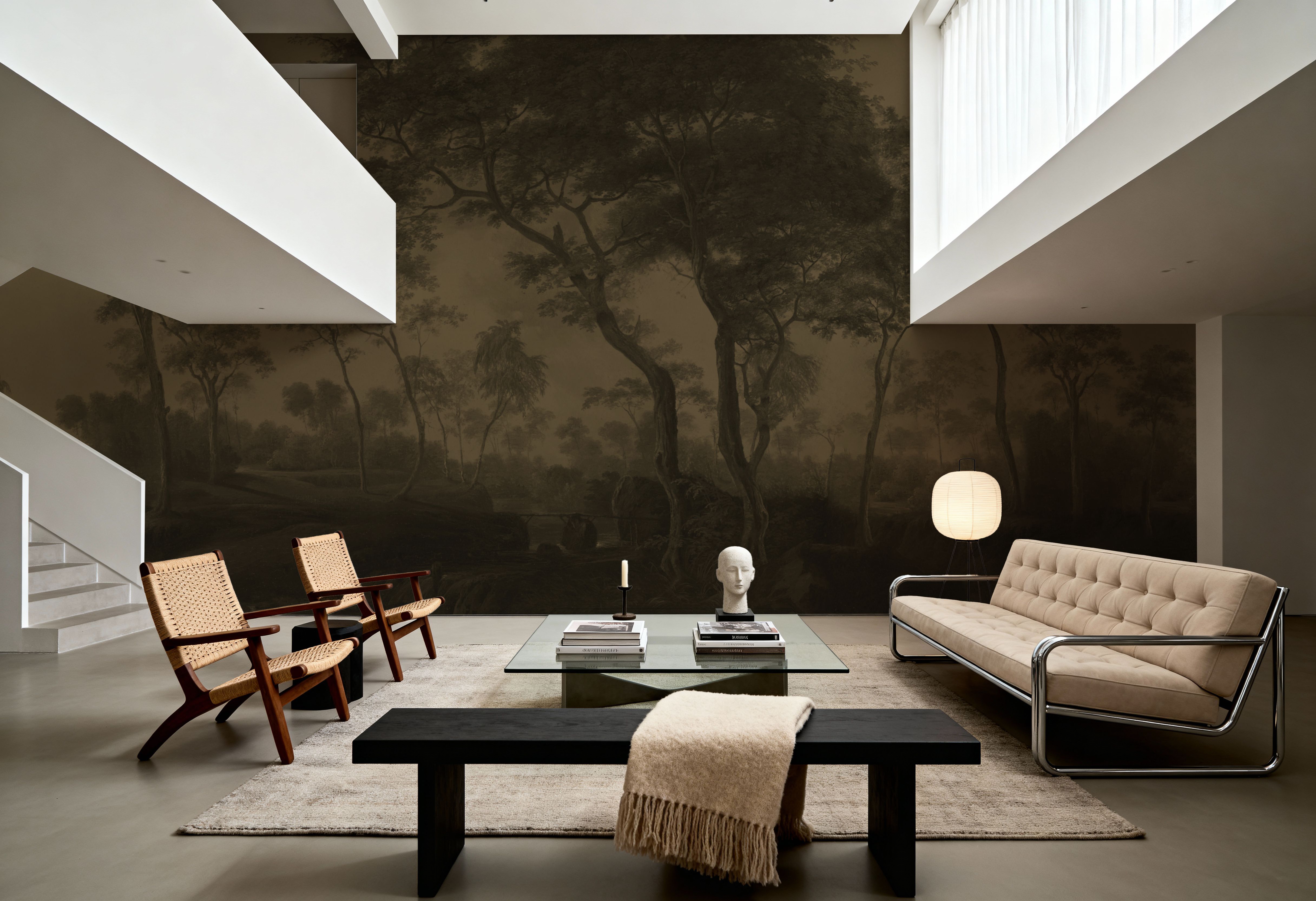 Woodland Brook, Dusk, Wallpaper