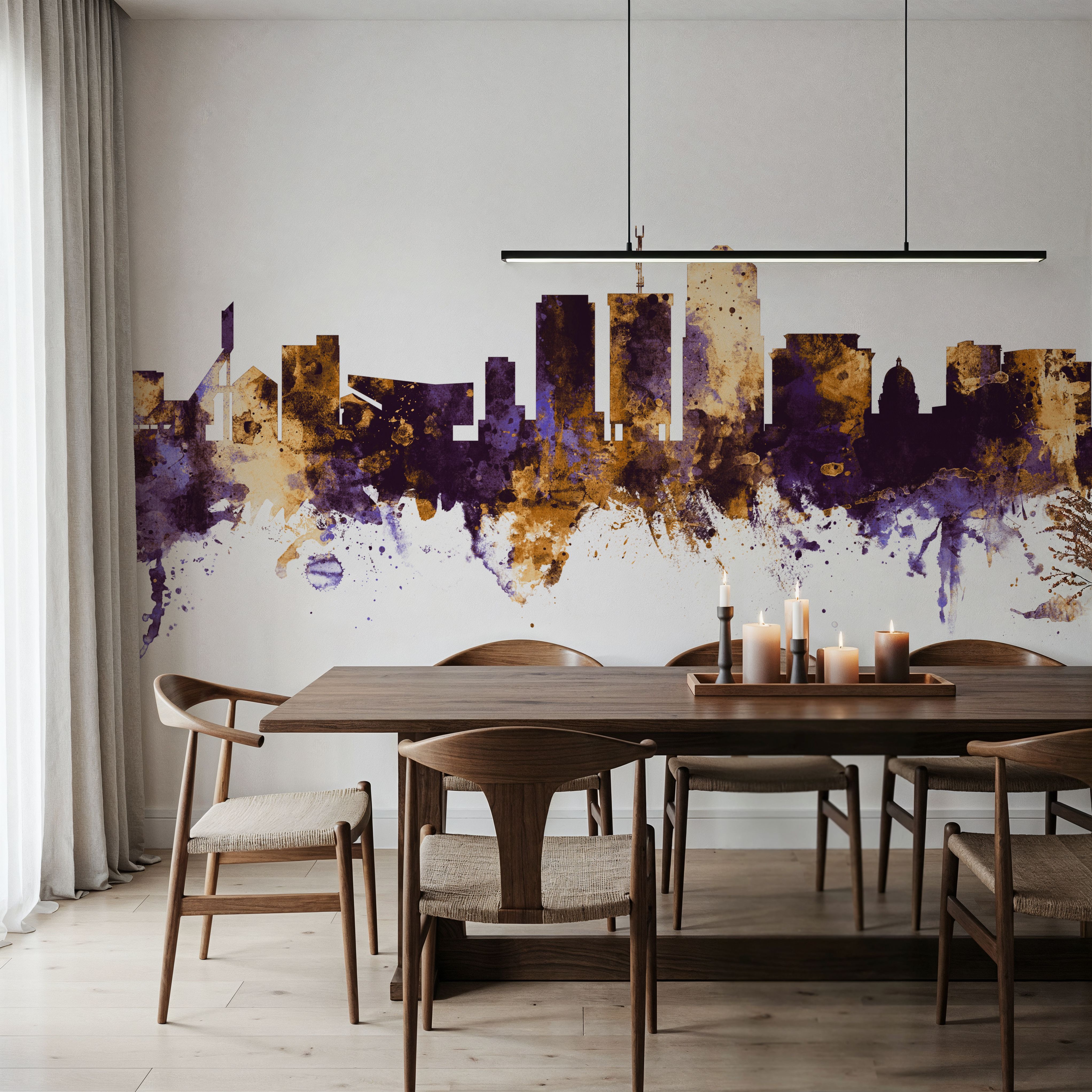 Tucson Arizona Skyline Purple & Gold