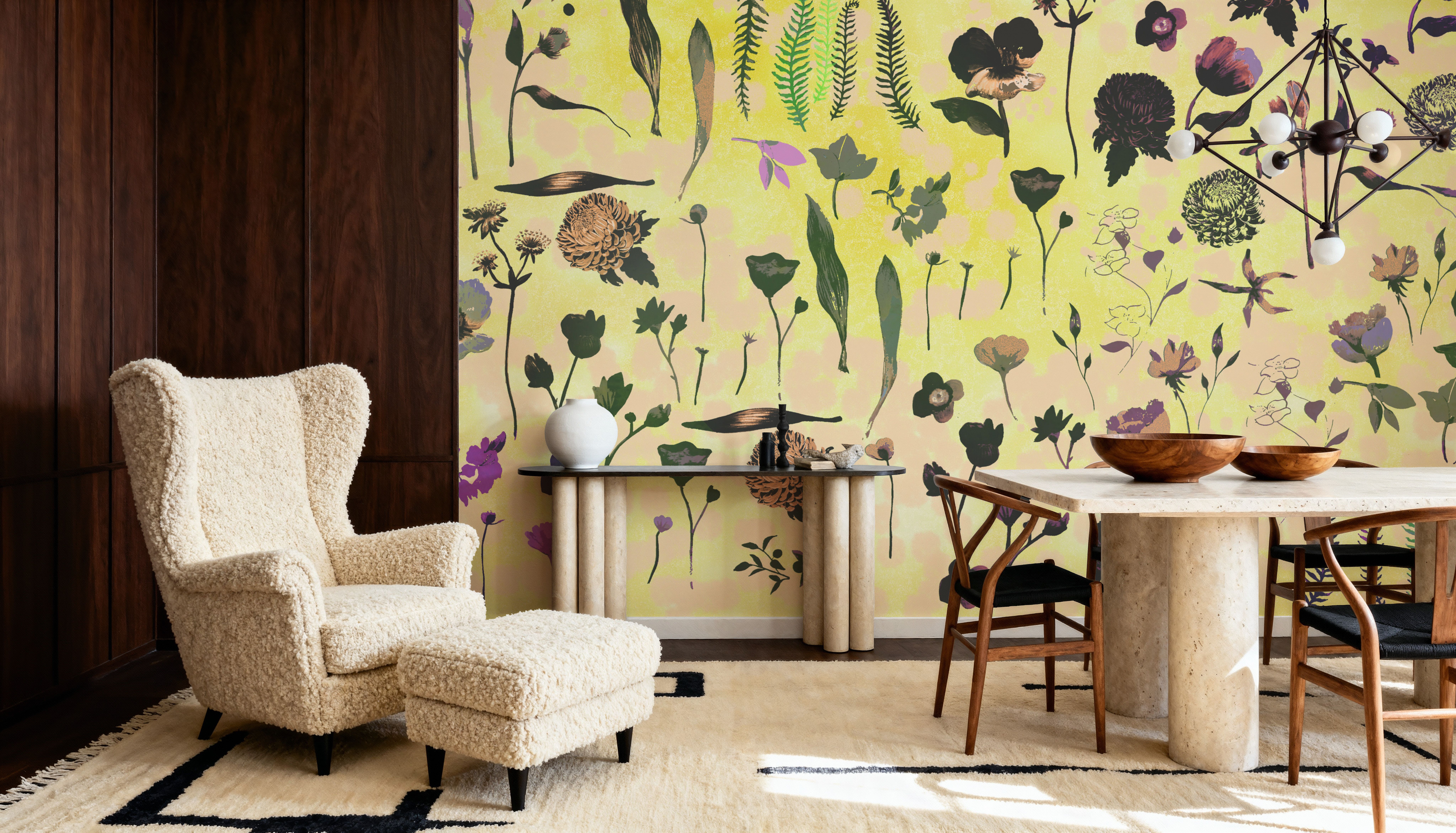 Floral Dream, Butter Yellow