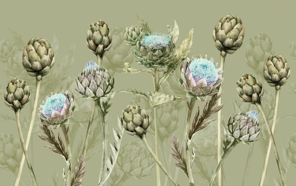 Artichoke Blooms, Pistachio