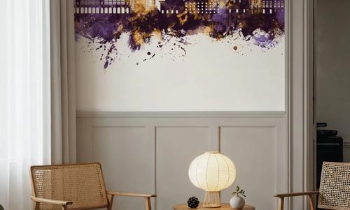 Turin Italy Purple & Gold