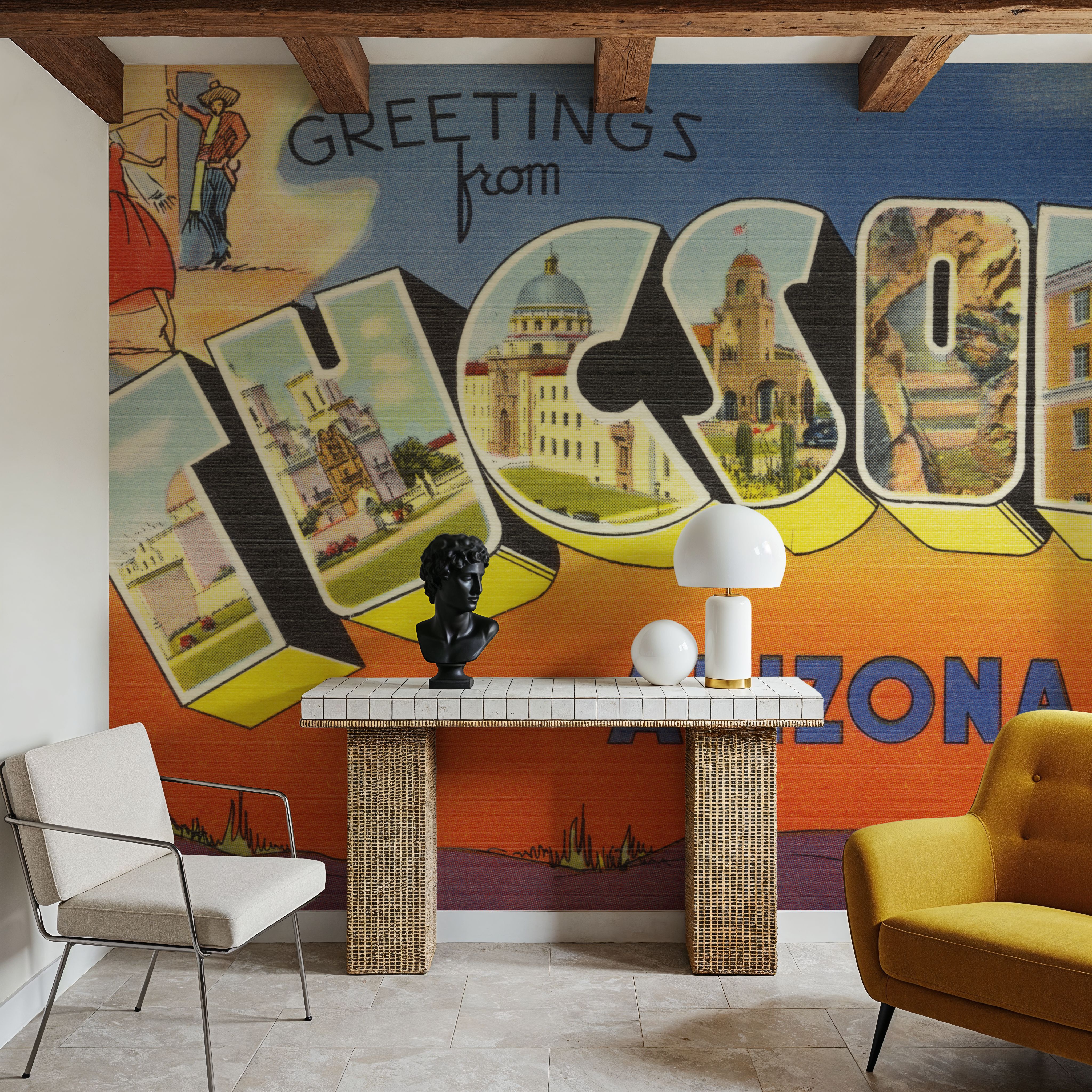 Greetings from Tucson - Screenprint Postcard