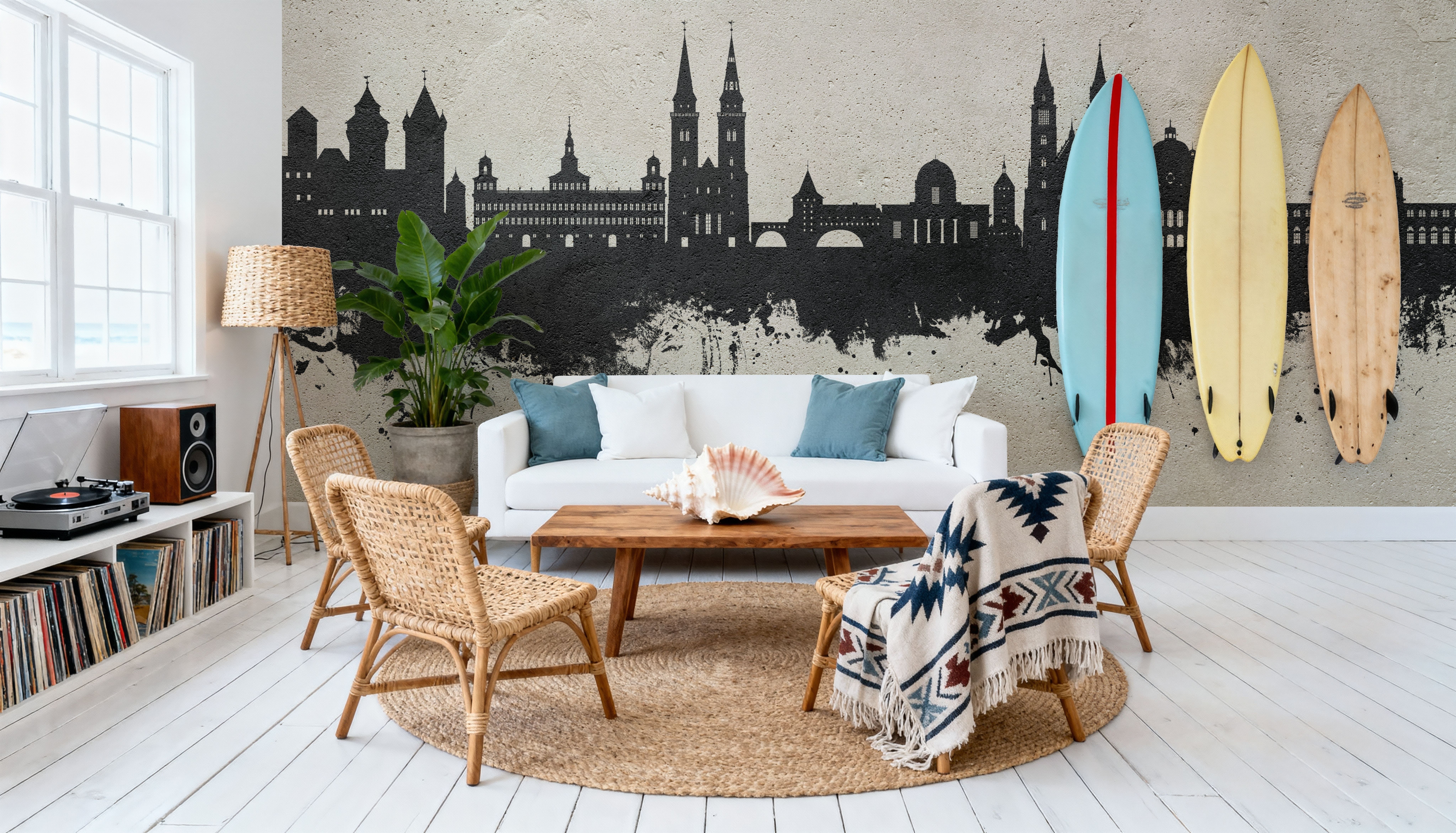 Nürnberg Germany Skyline Concrete