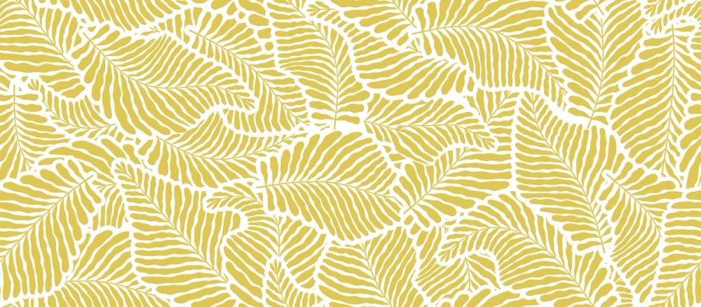 Fern Cut-Outs Pattern, Citrus