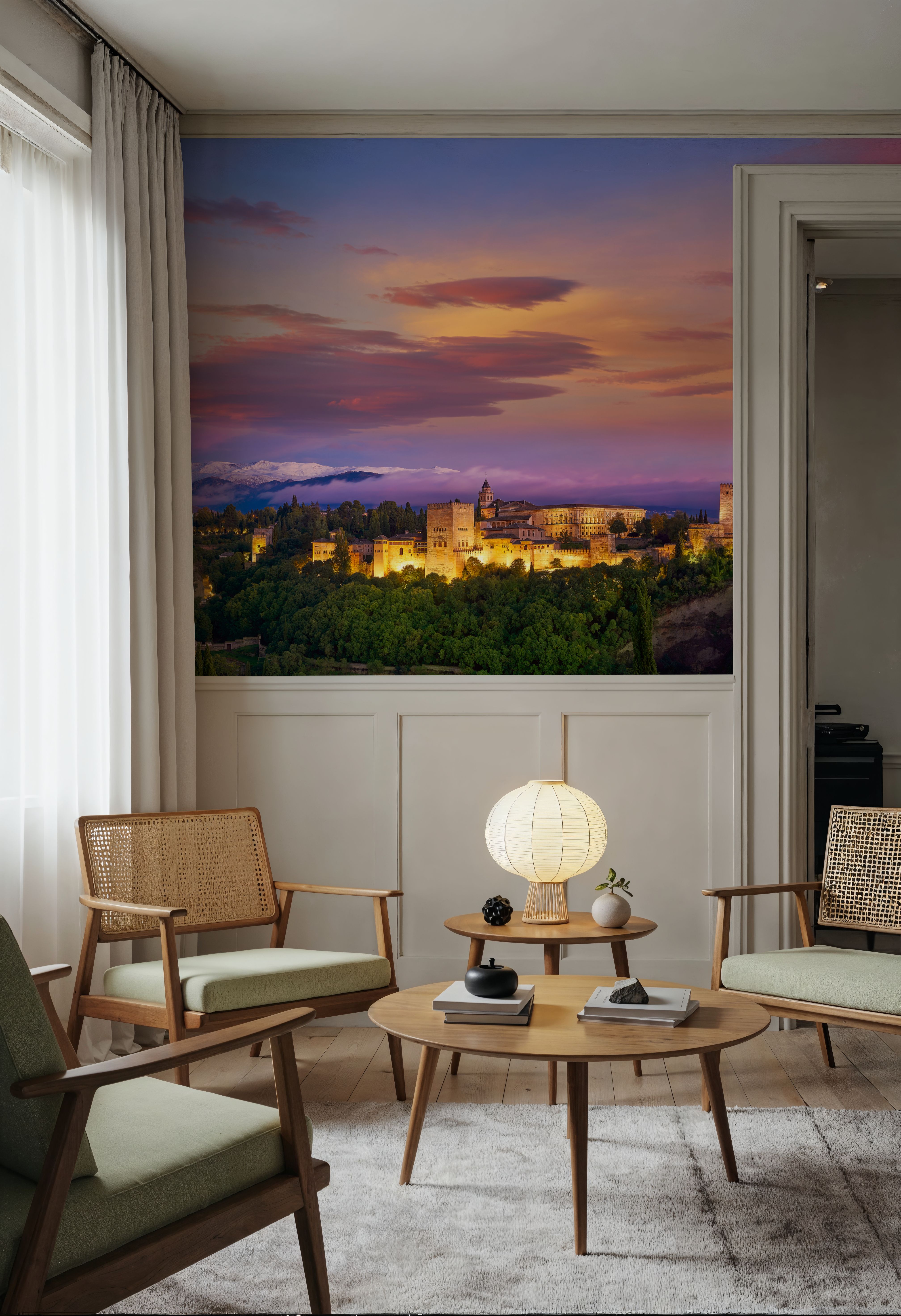 Mountain Fortress Twilight