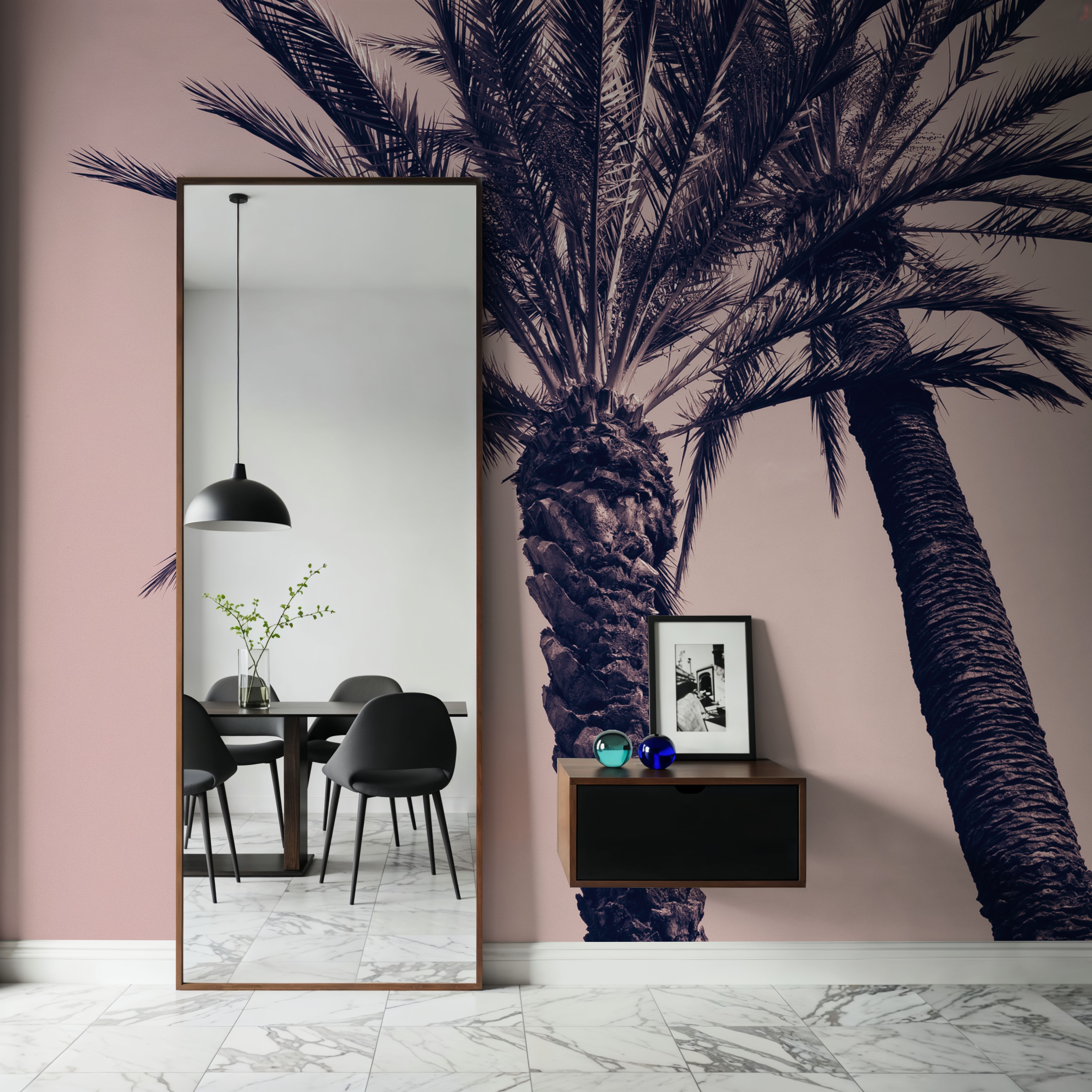 Pink Palms I