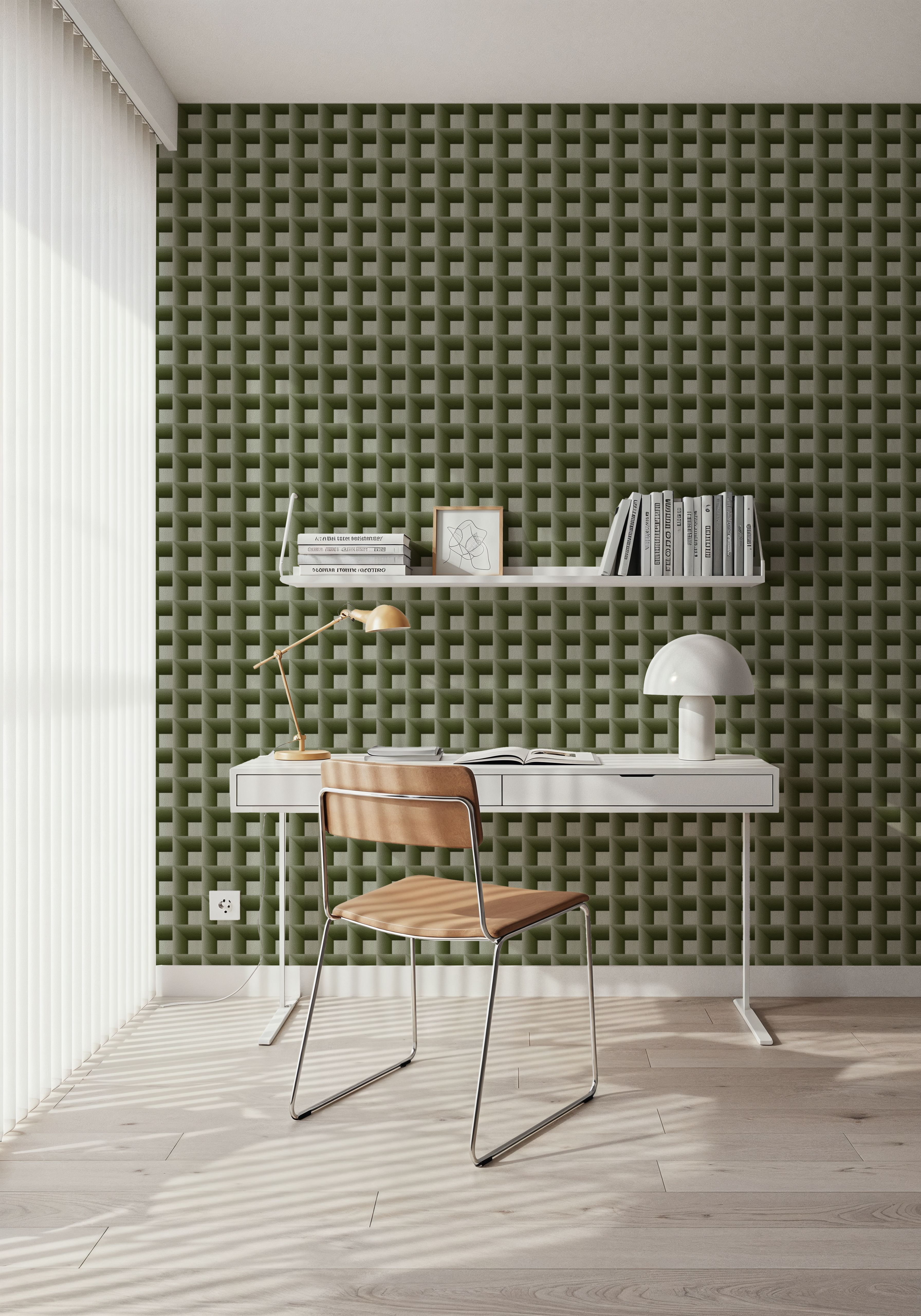 Decorative Cubes, Forest Green