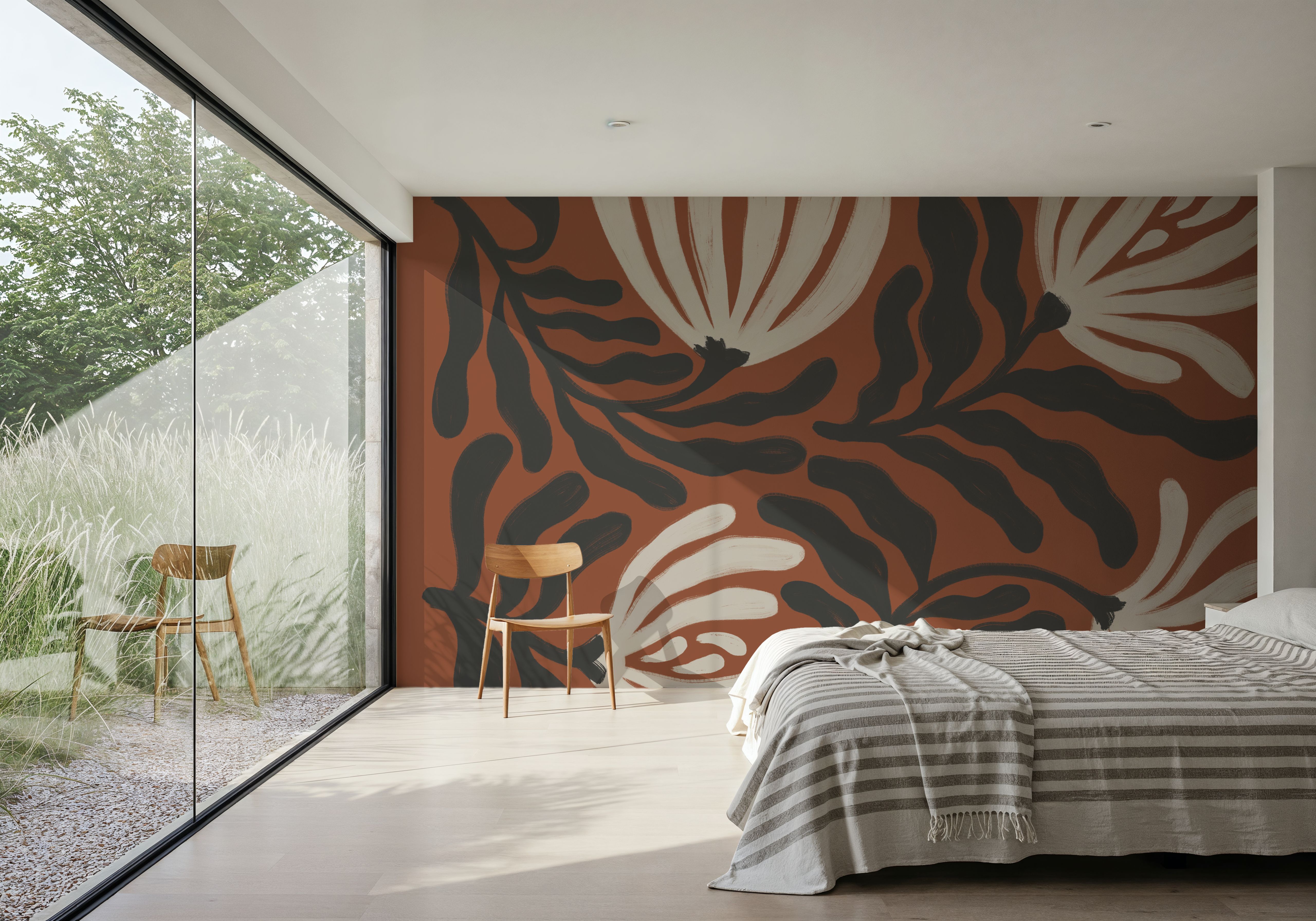 Simple Petals I Brown