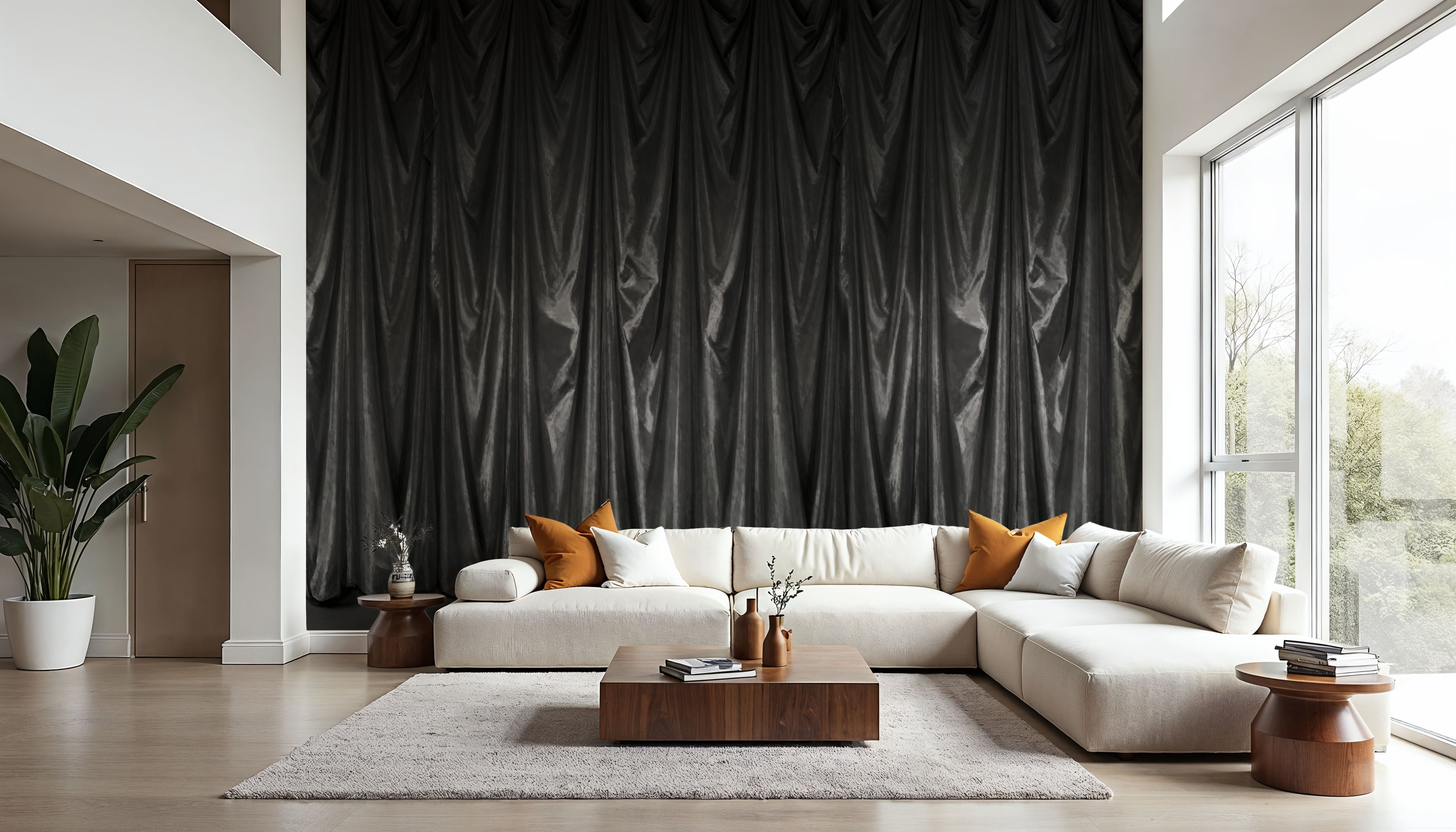 Medici Drapes, Graphite