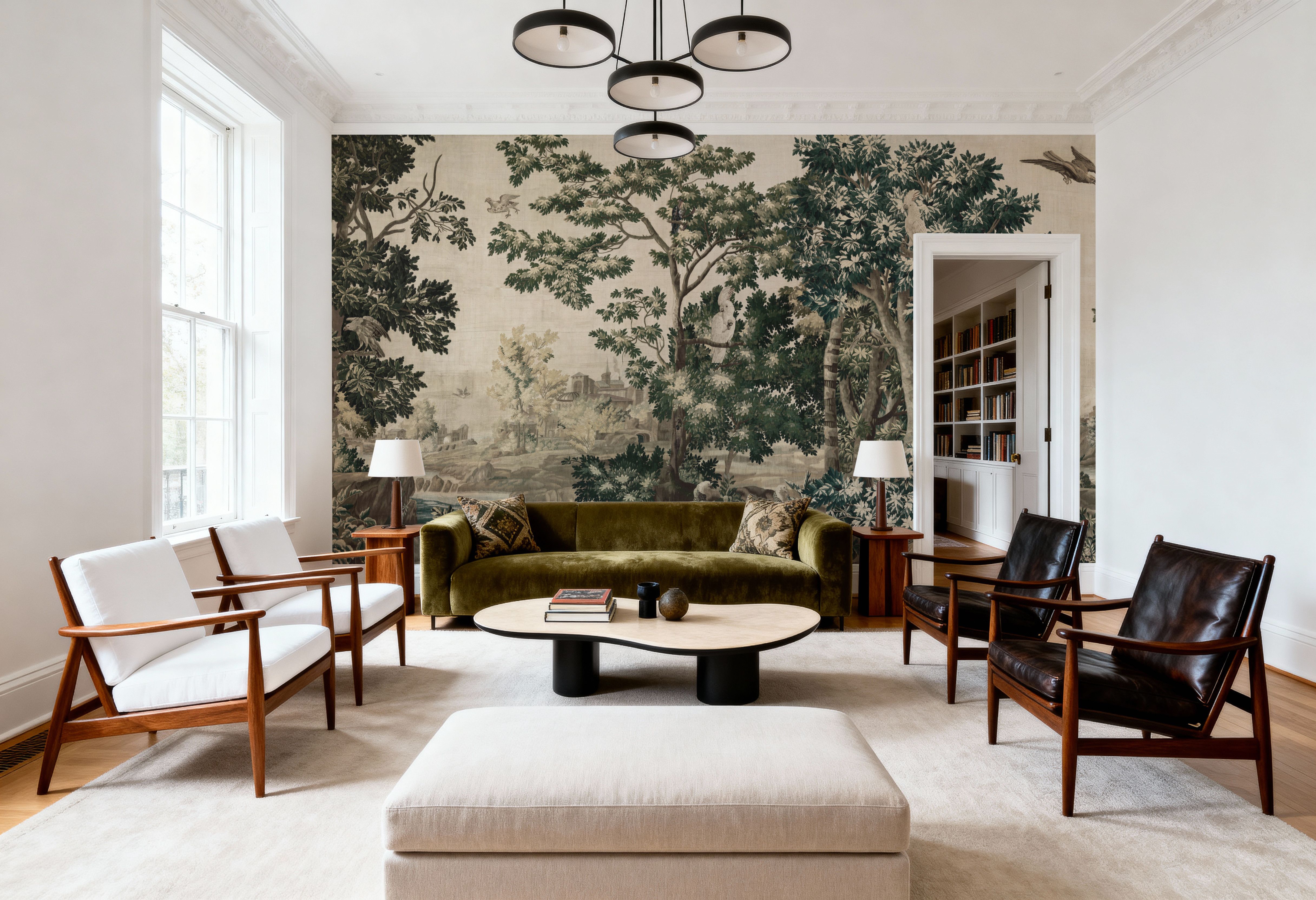 Enchanted Grove Tapestry, Greens