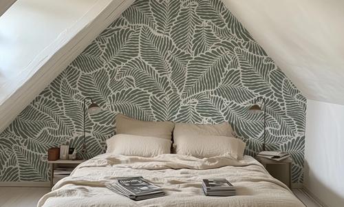 Fern Cut-Outs Pattern, Khaki