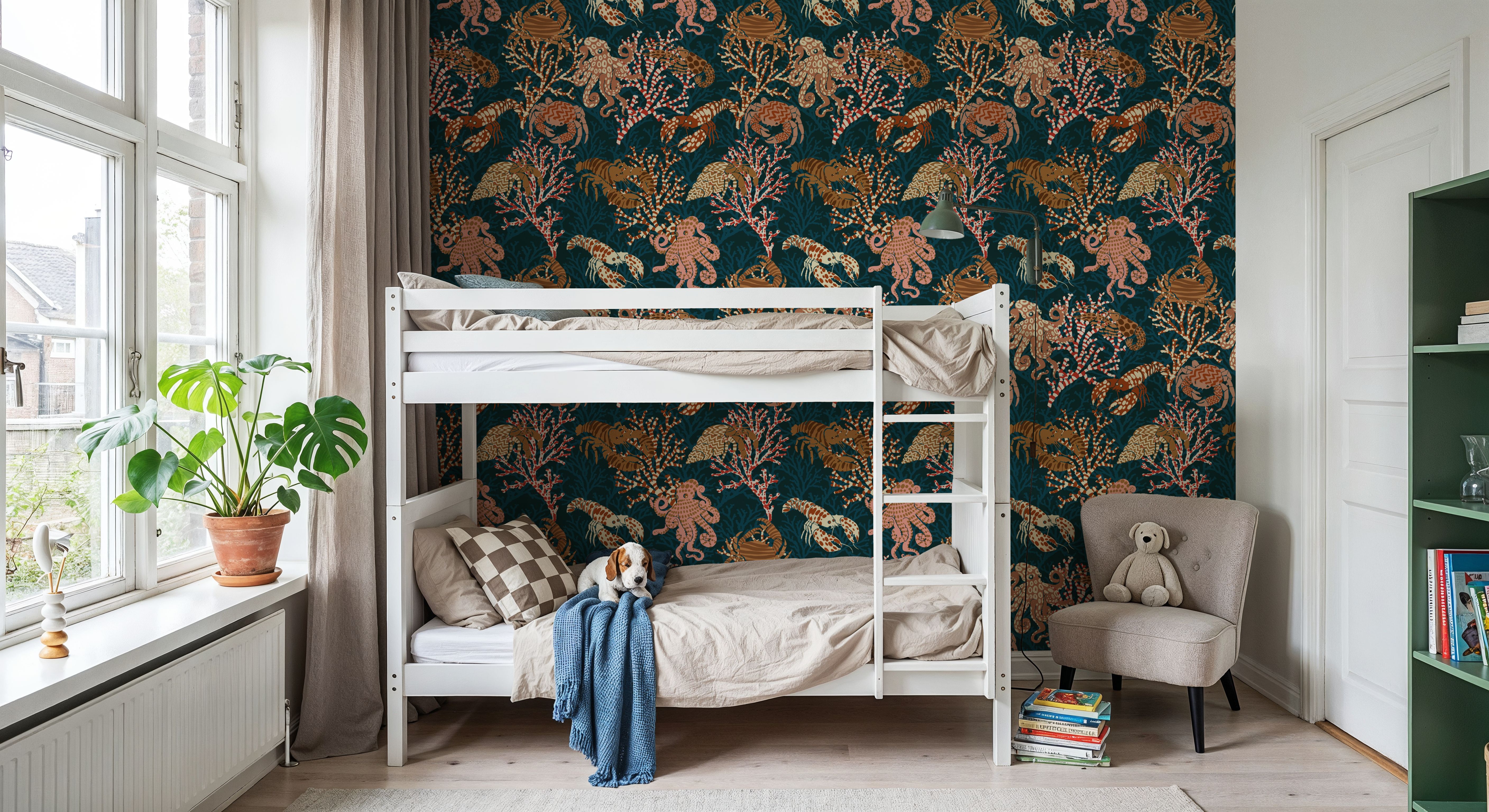 Vibrant Coral Reef, Blue