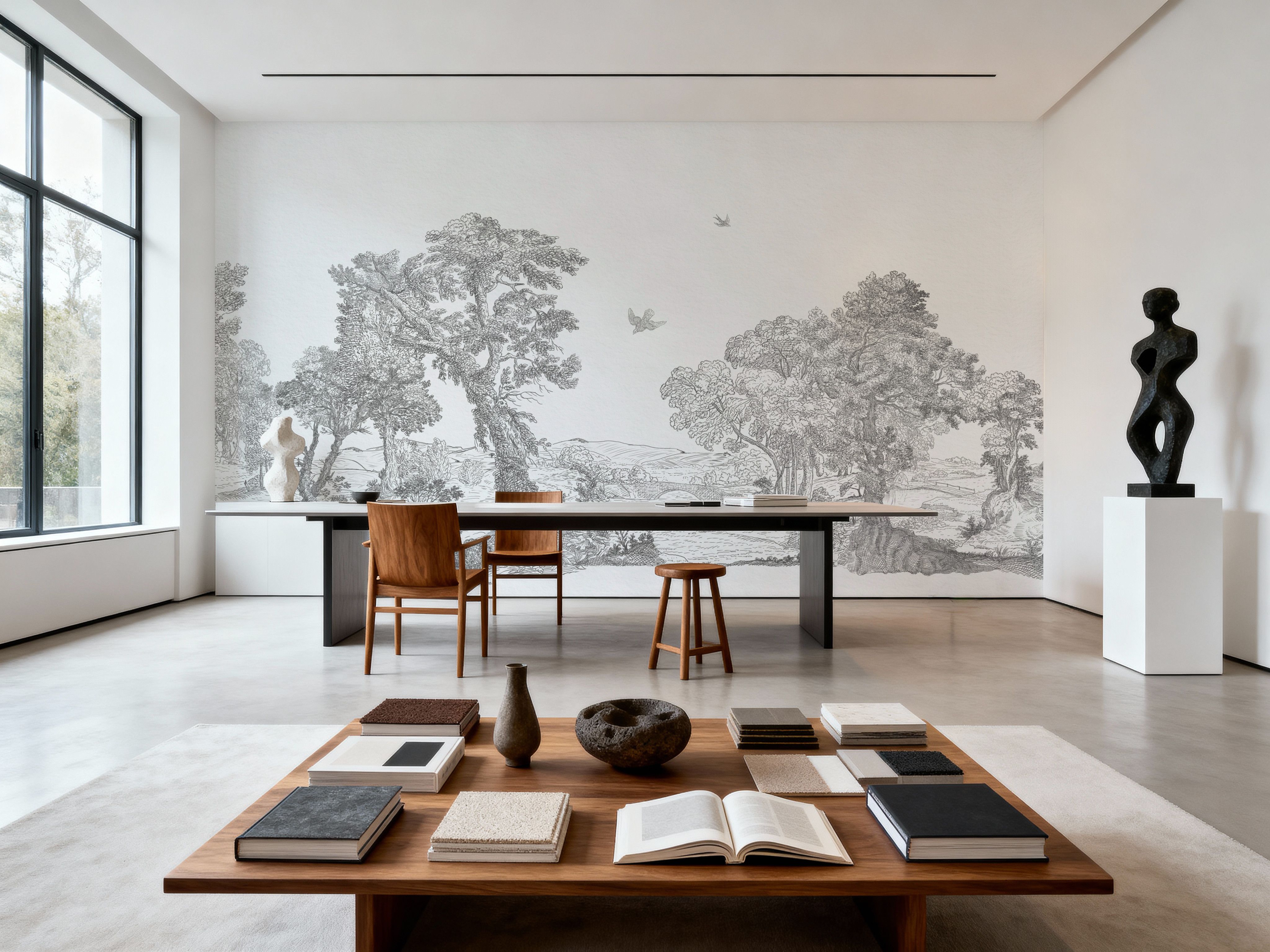 French Landscape, Soft Grey