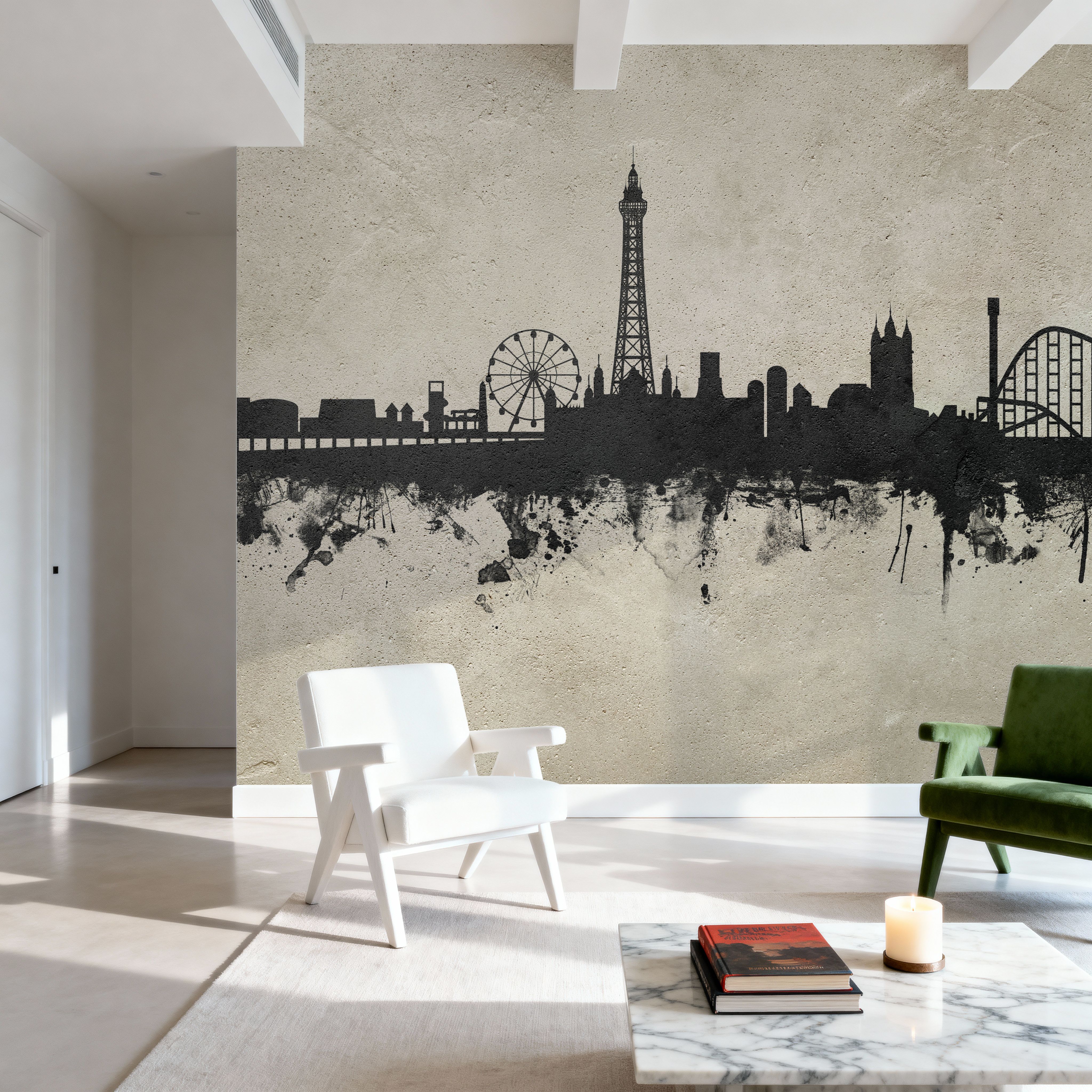 Blackpool England Skyline Concrete