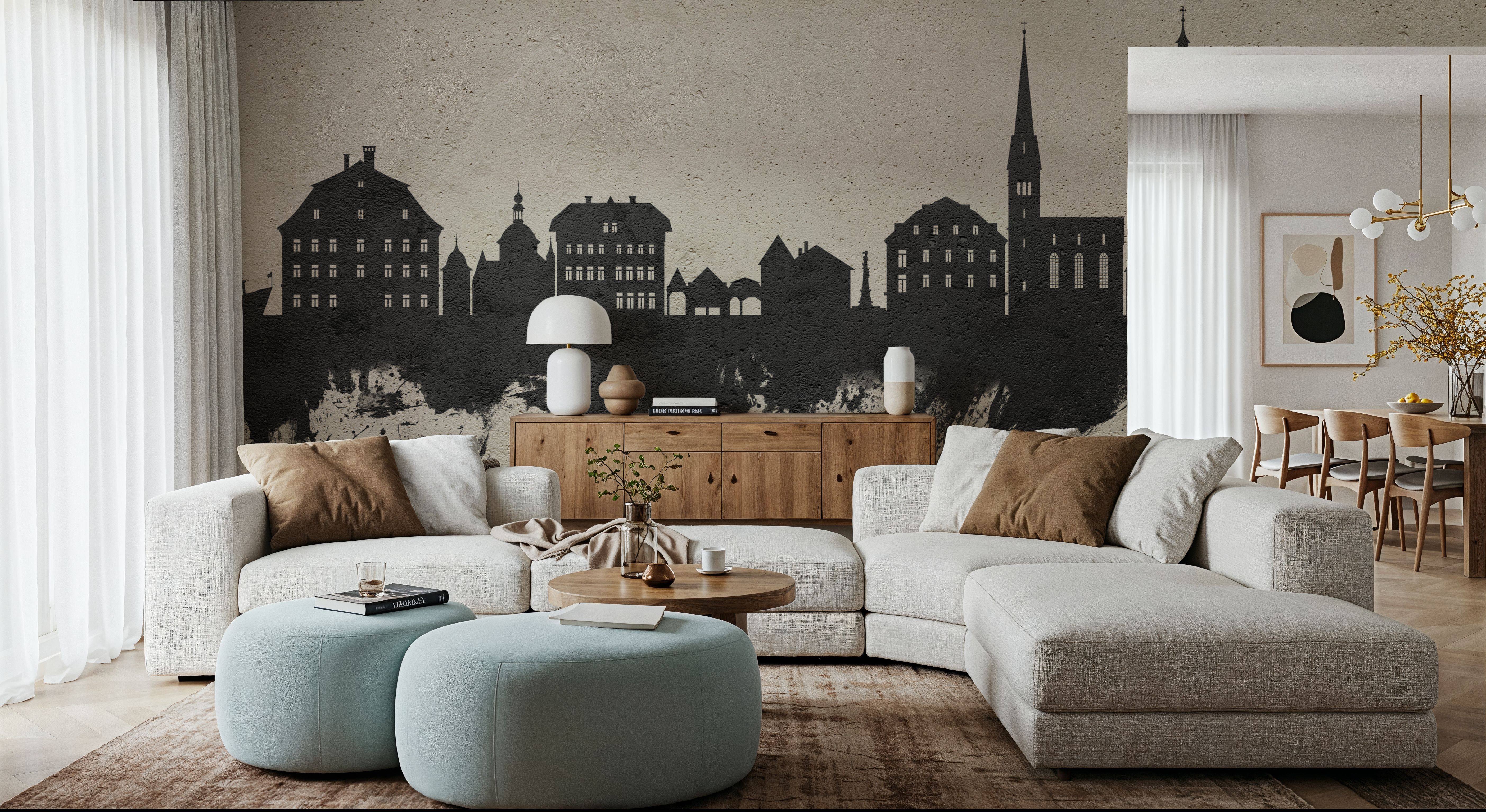 Hallstatt Austria Skyline Concrete