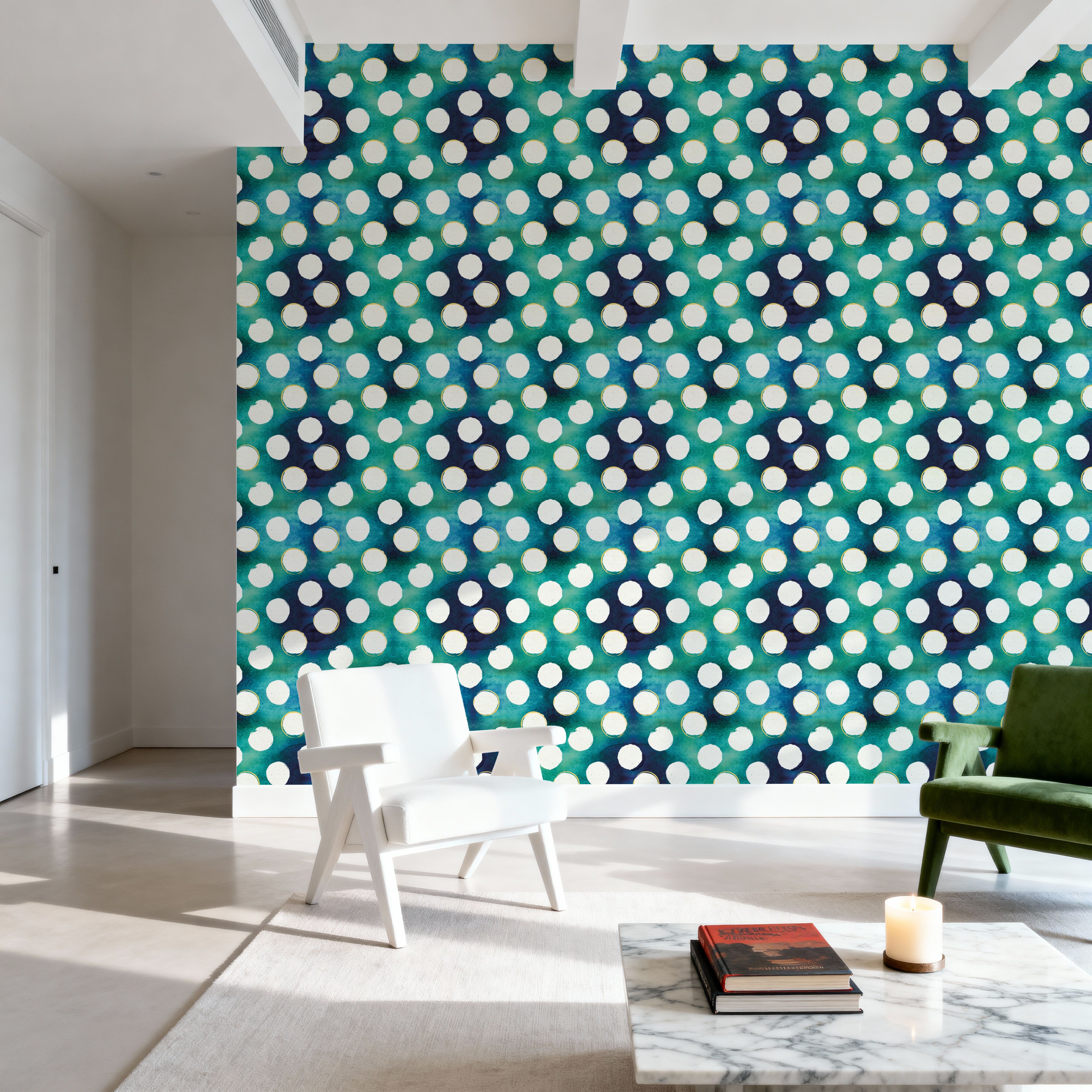 Bold Dots Green