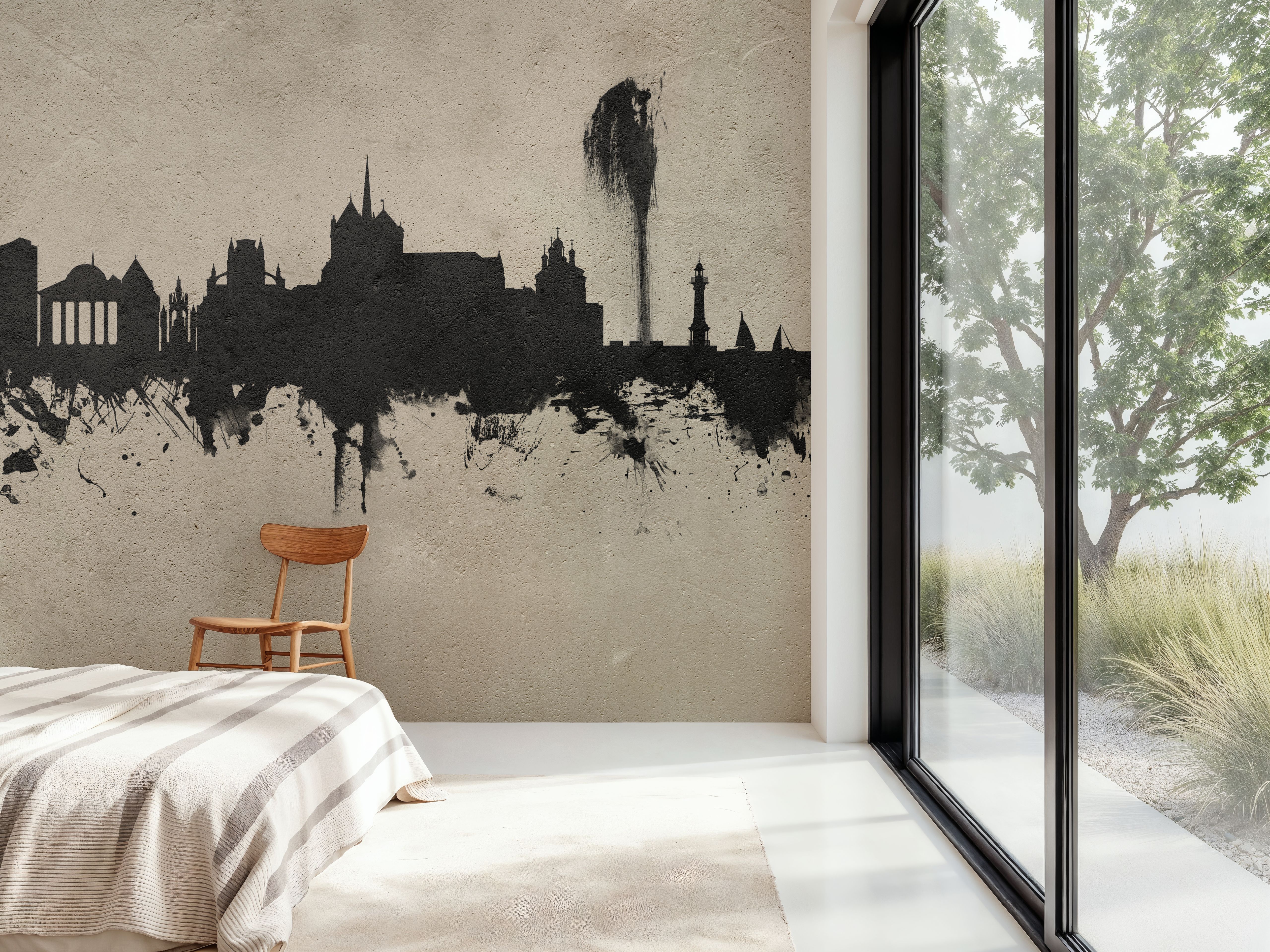 Geneva Switzerland Skyline Concrete