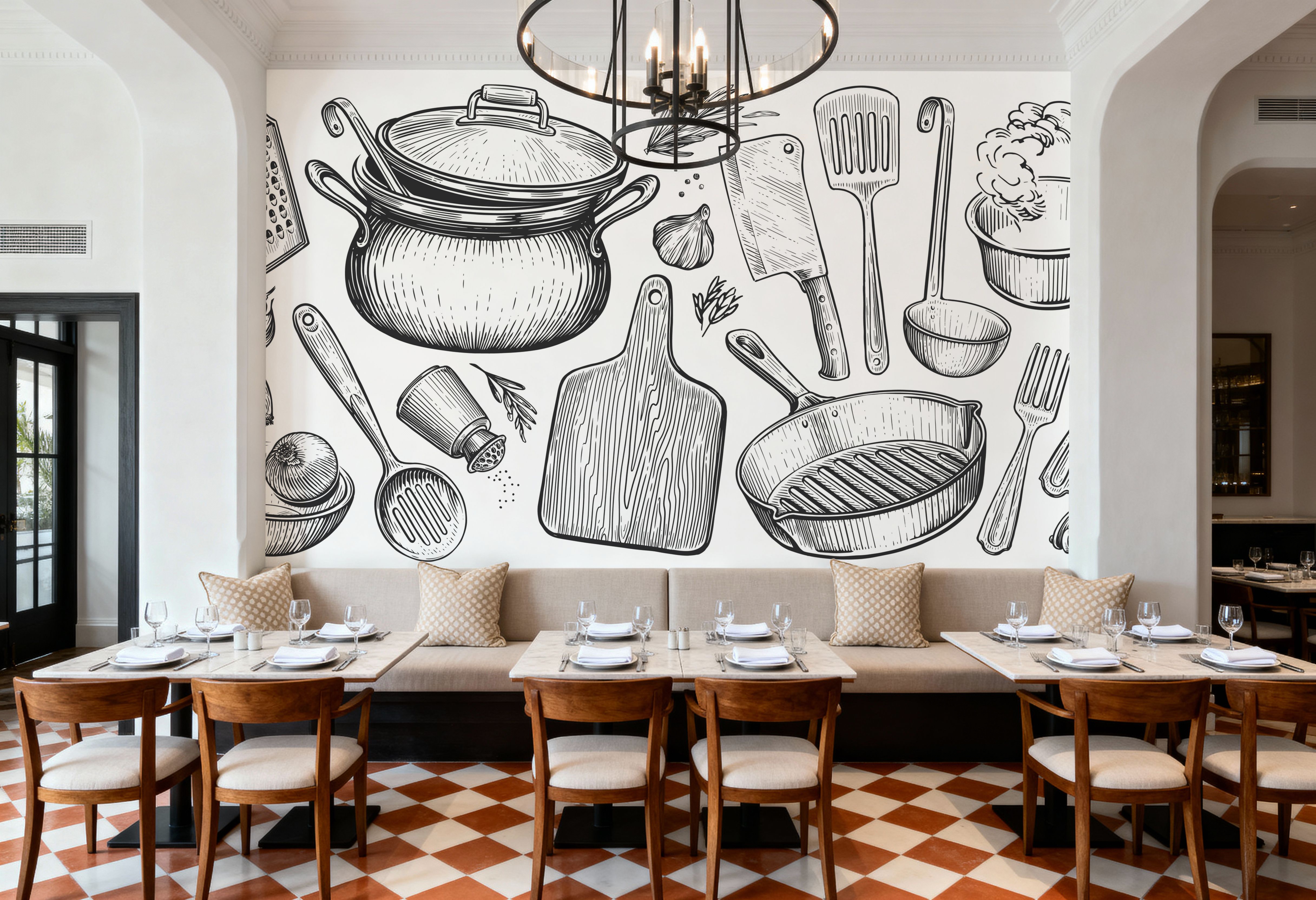 Utensils on Display