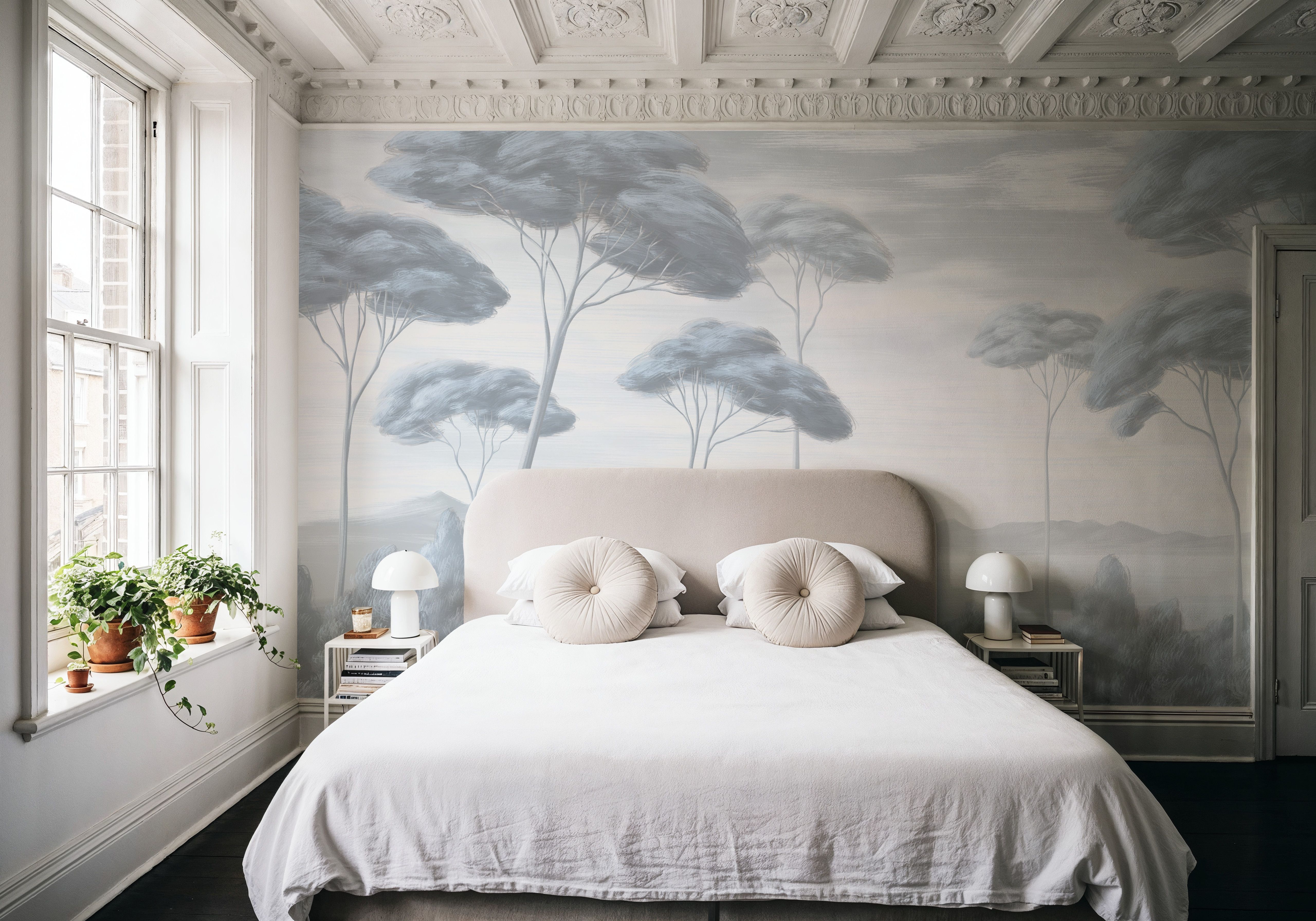 Verdant Horizon, Sea Wind Blue, Tapet