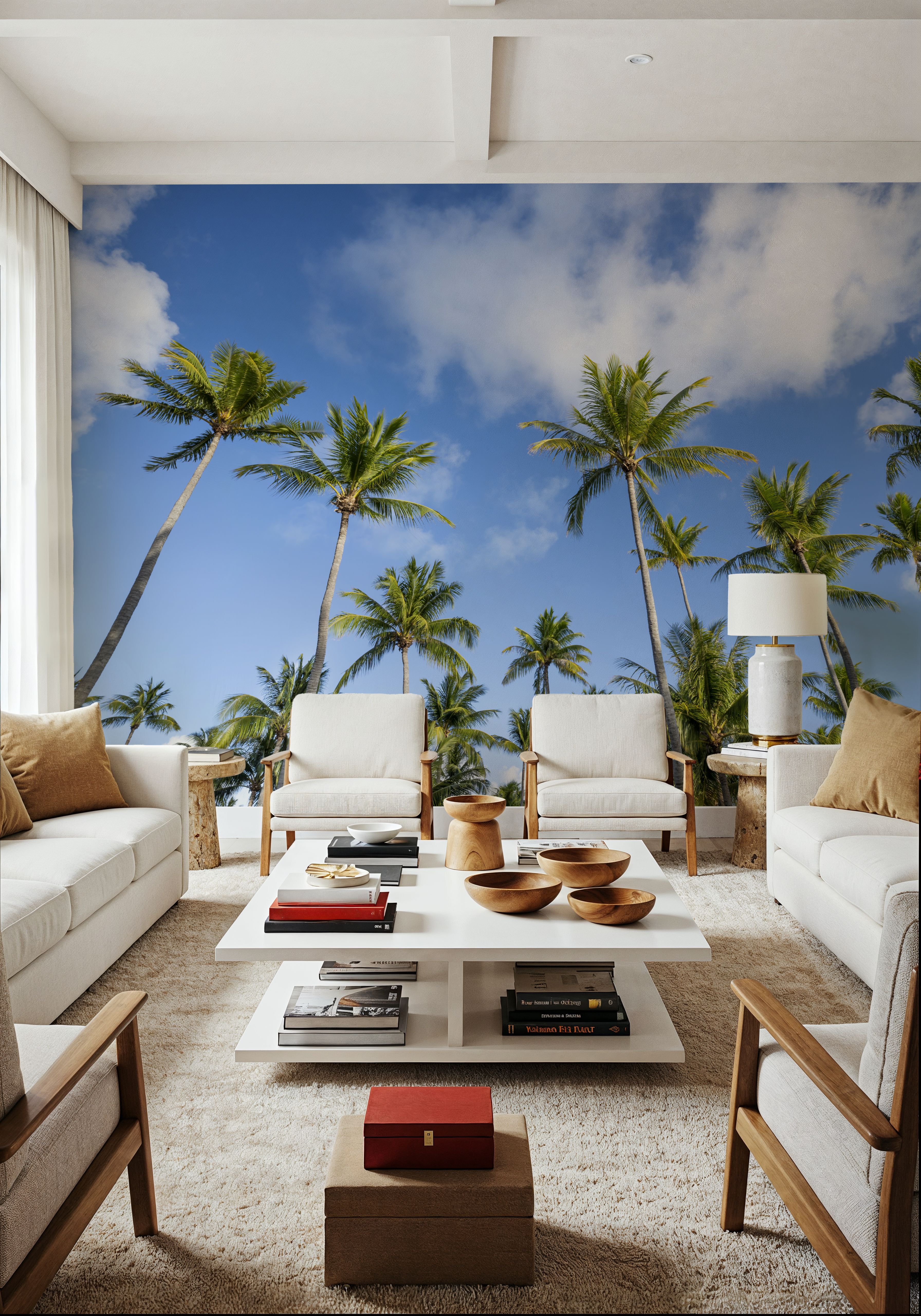 Strecthing Palm Trees