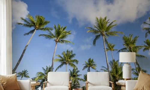 Strecthing Palm Trees