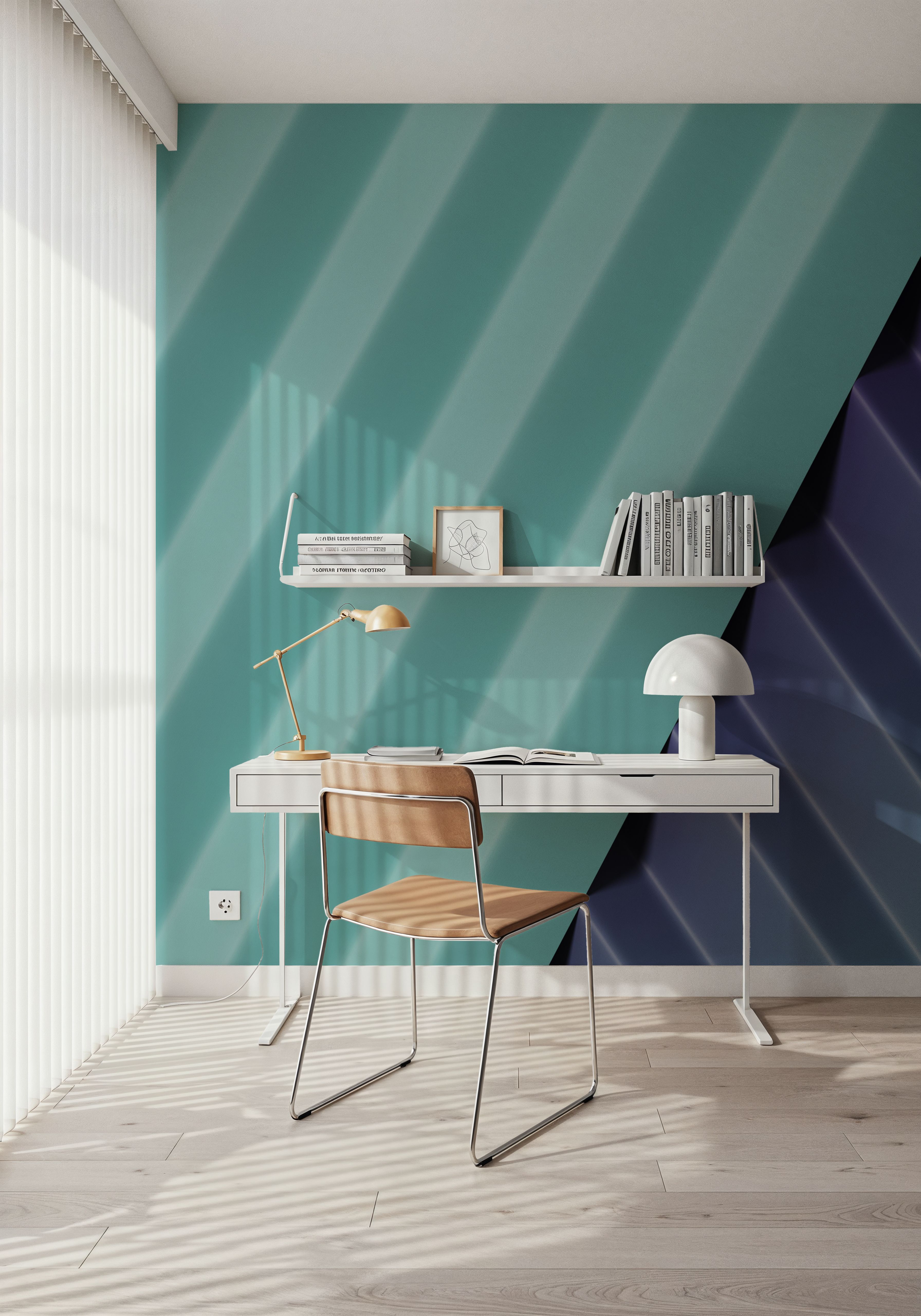 Pleated Blue